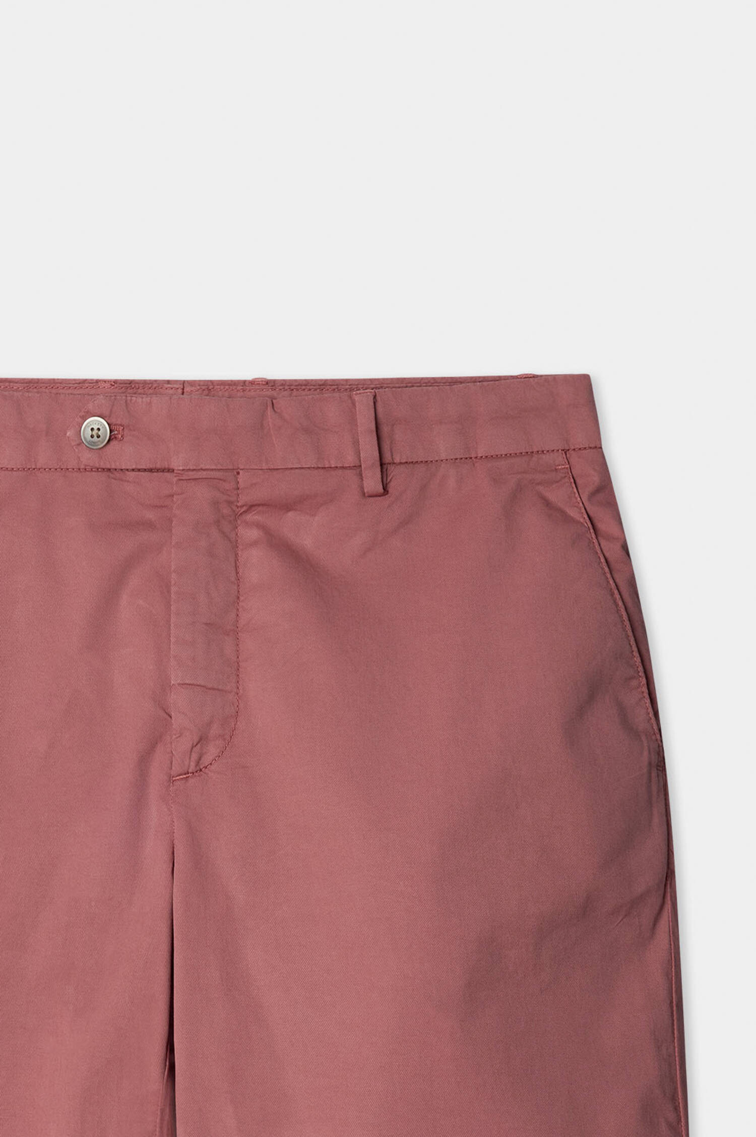 Baumwoll-Bermuda in Cranberry