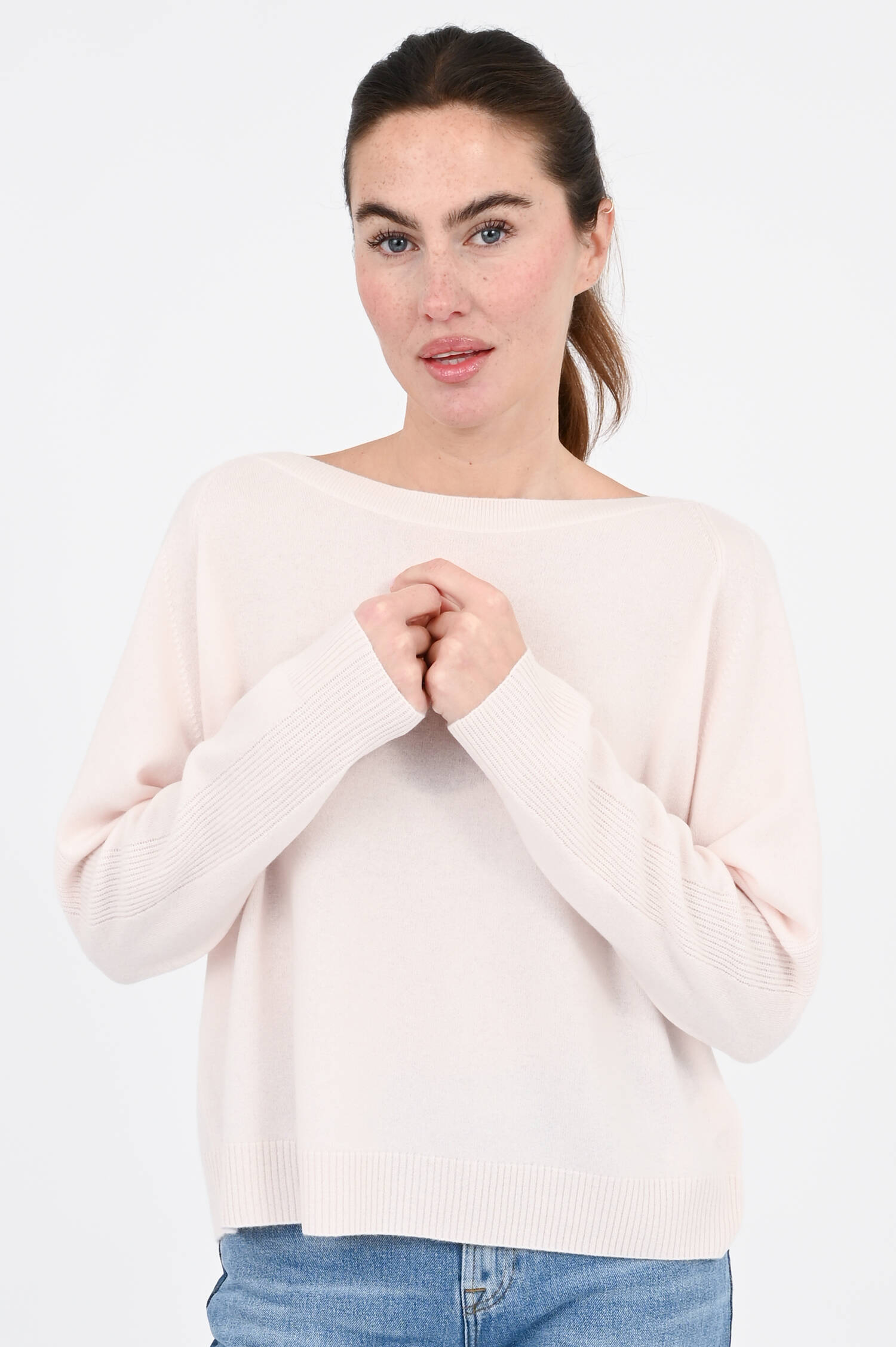 Cashmere-Strickpullover in Gloss