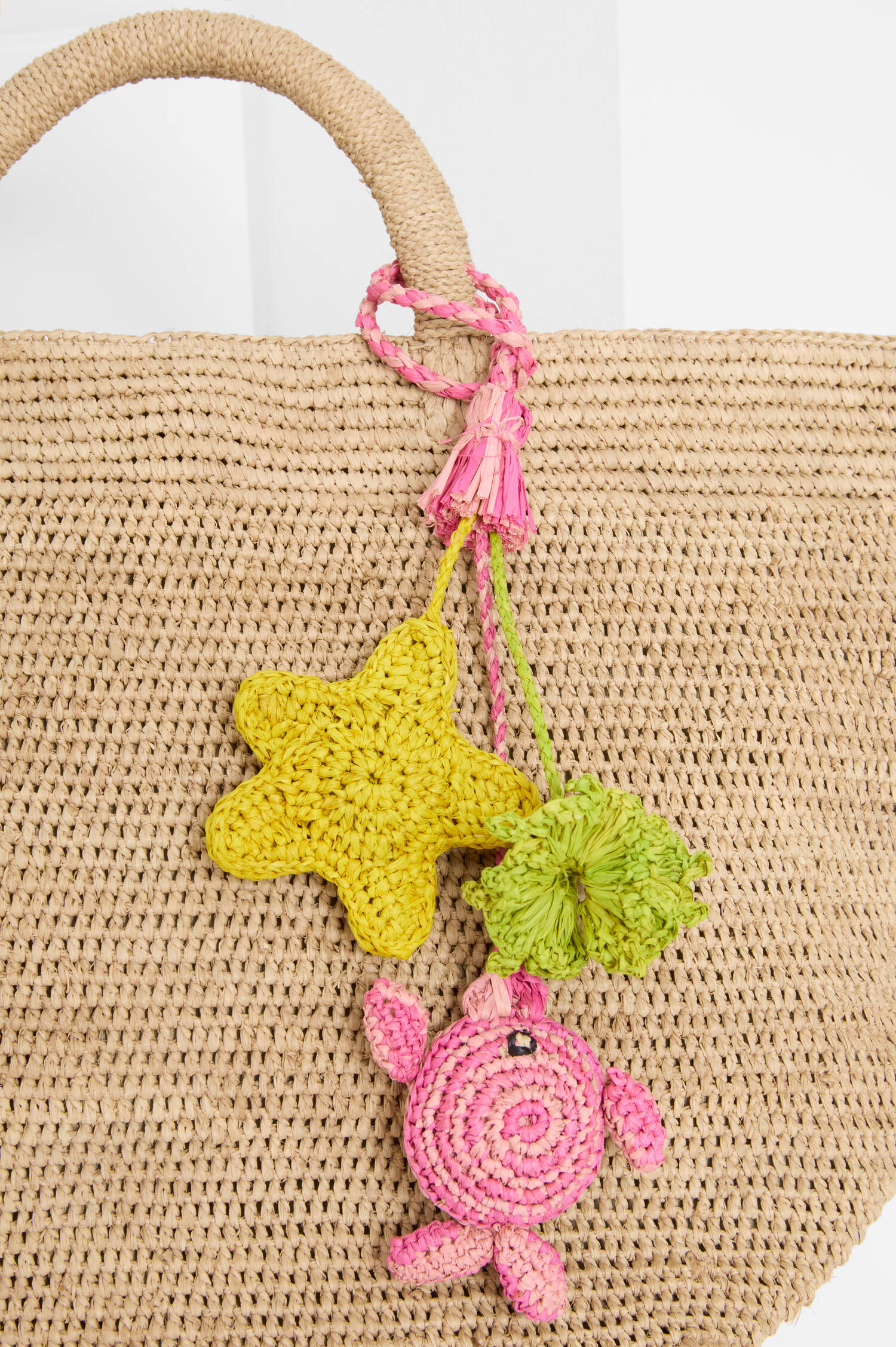 Anhänger BAG CHARM PINK TURTLEin Natur Anhänger BAG CHARM PINK TURTLEin Natur