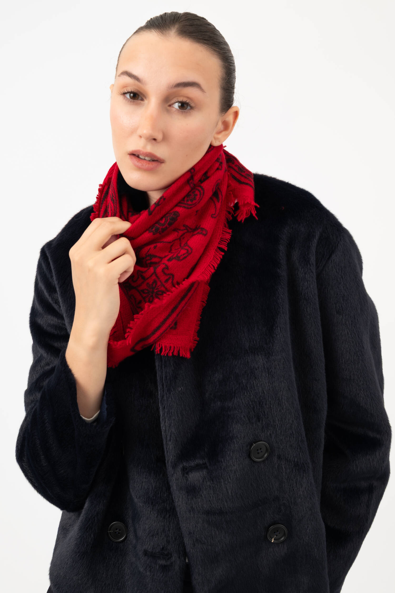Cashmere-Tuch NELE in Rot Cashmere-Tuch NELE in Rot