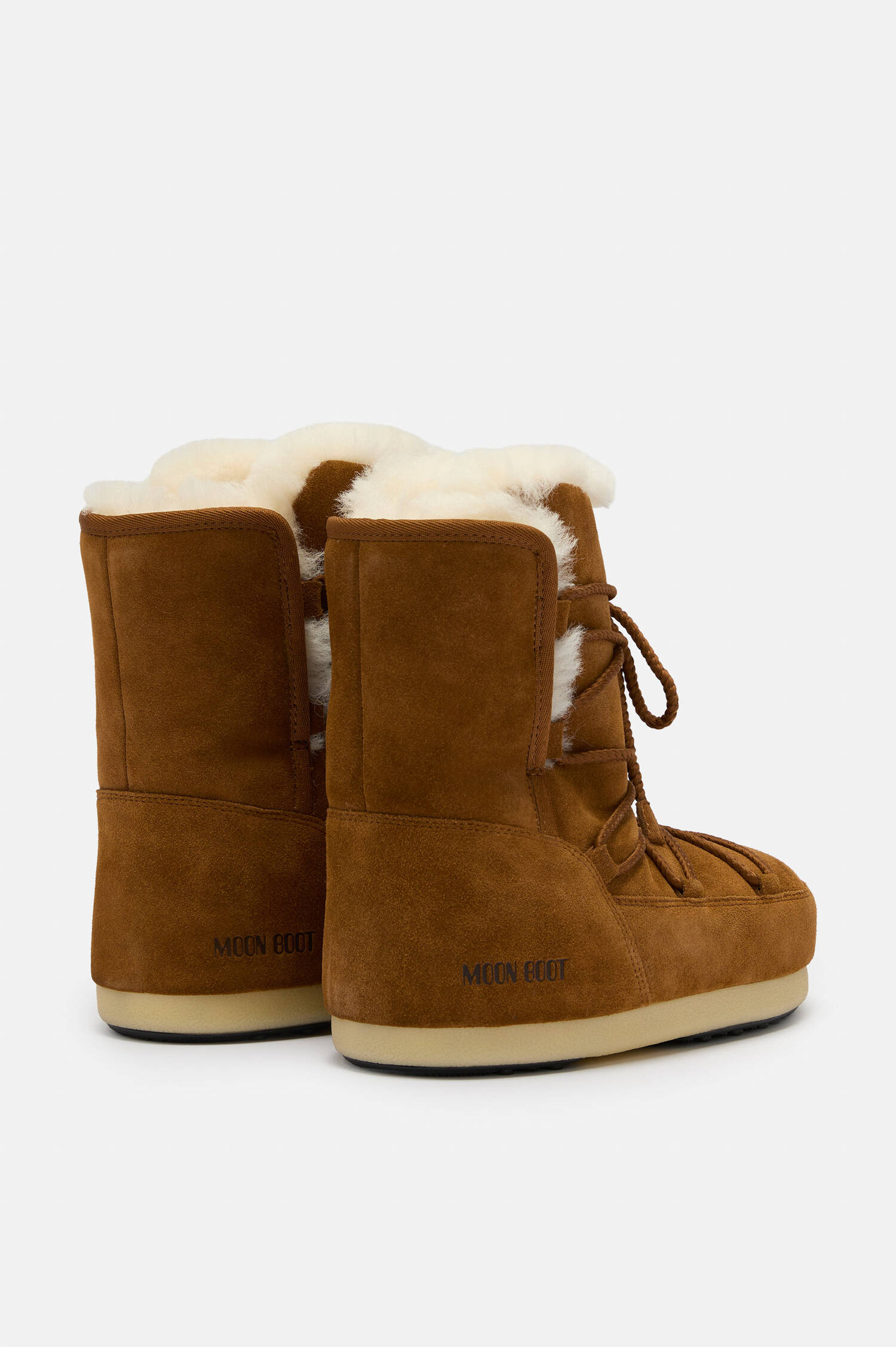 Veloursleder-Stiefel EVX in Braun
