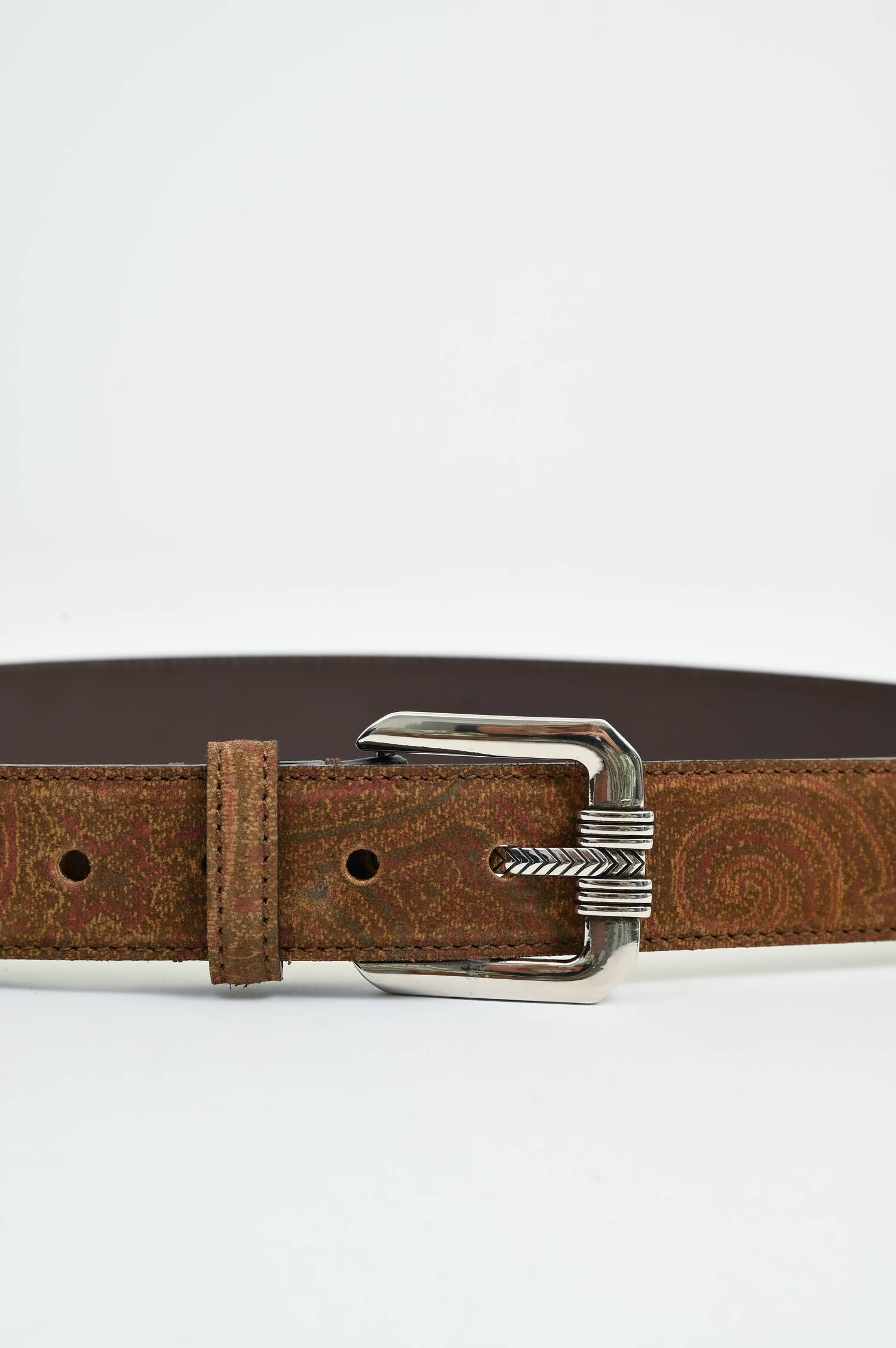 Gürtel mit Western-Dornschließe in Braun gemustert