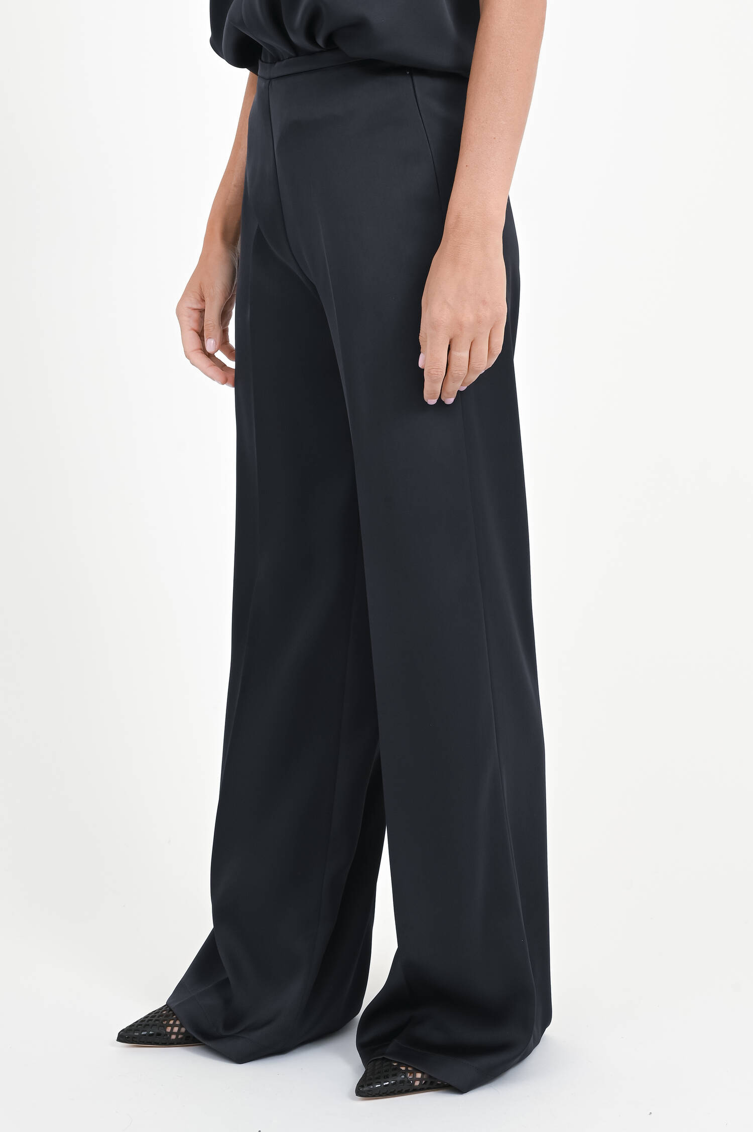 Hose in Satin-Optik in Notte Hose in Satin-Optik in Notte