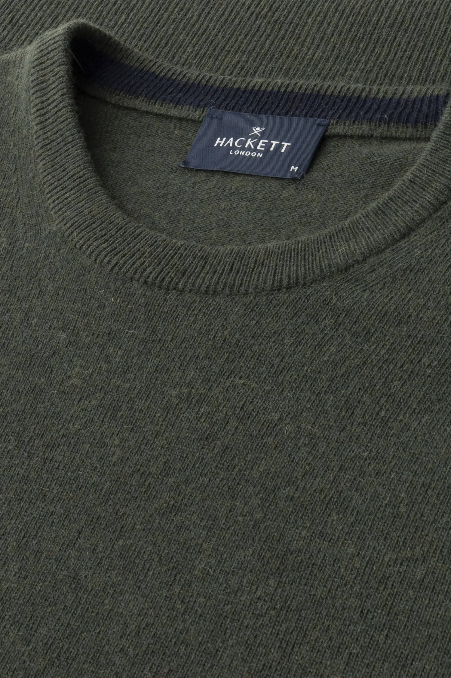 Strickpullover aus Woll-Mix in Dunkelgrün Strickpullover aus Woll-Mix in Dunkelgrün