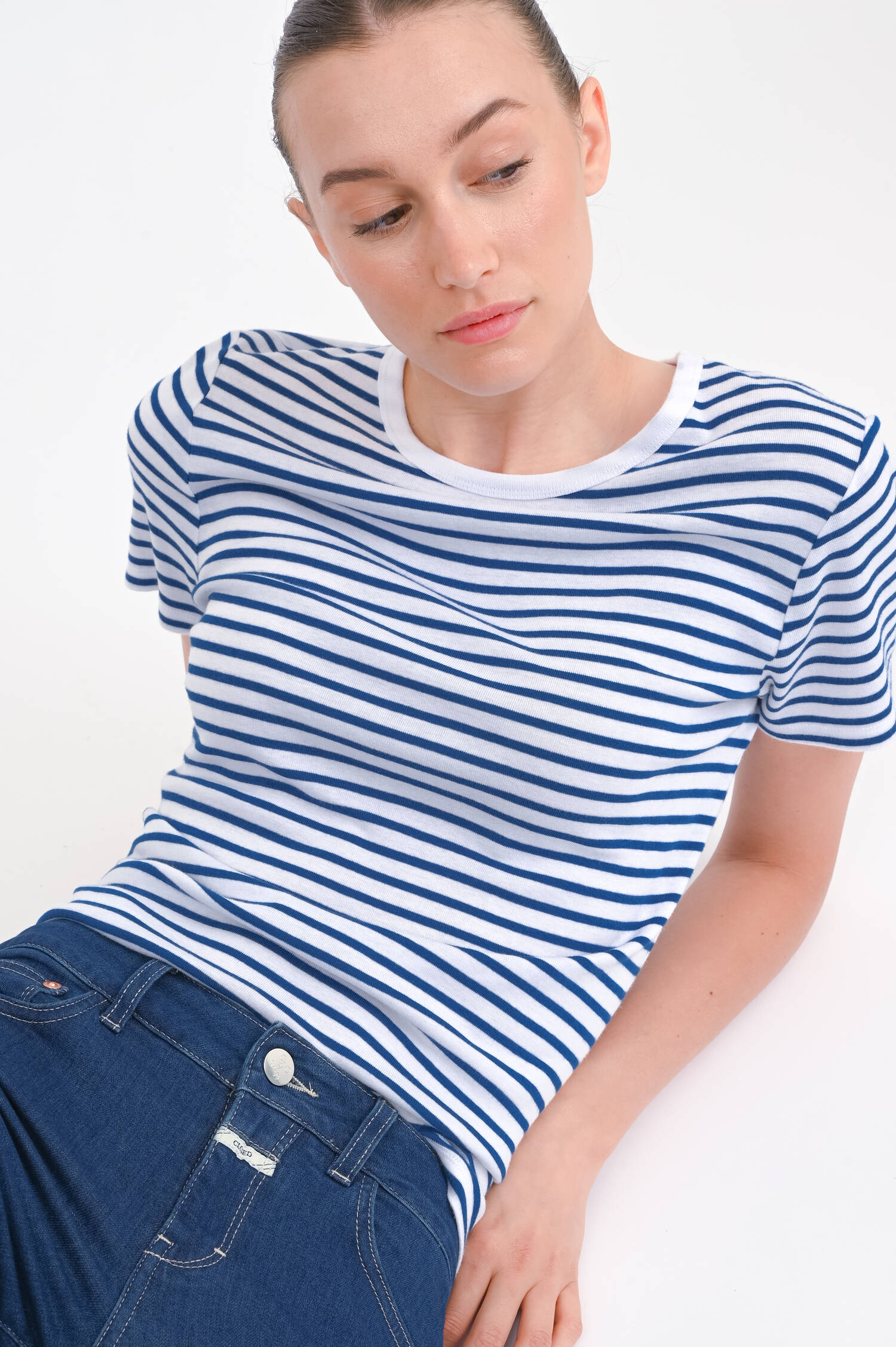 Gestreiftes Shirt KARLI in Blau/Weiß