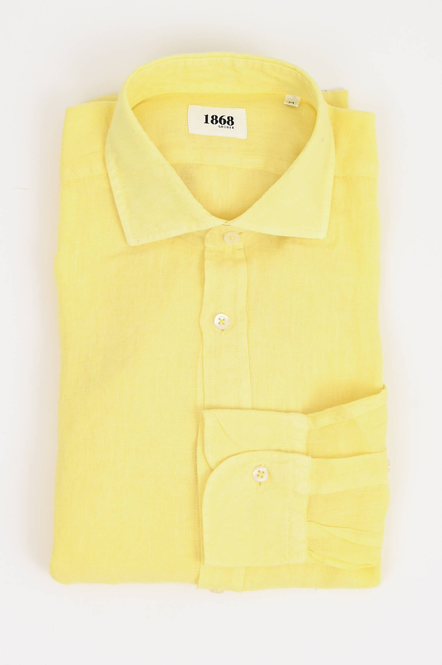 Leinenhemd in Zitronengelb