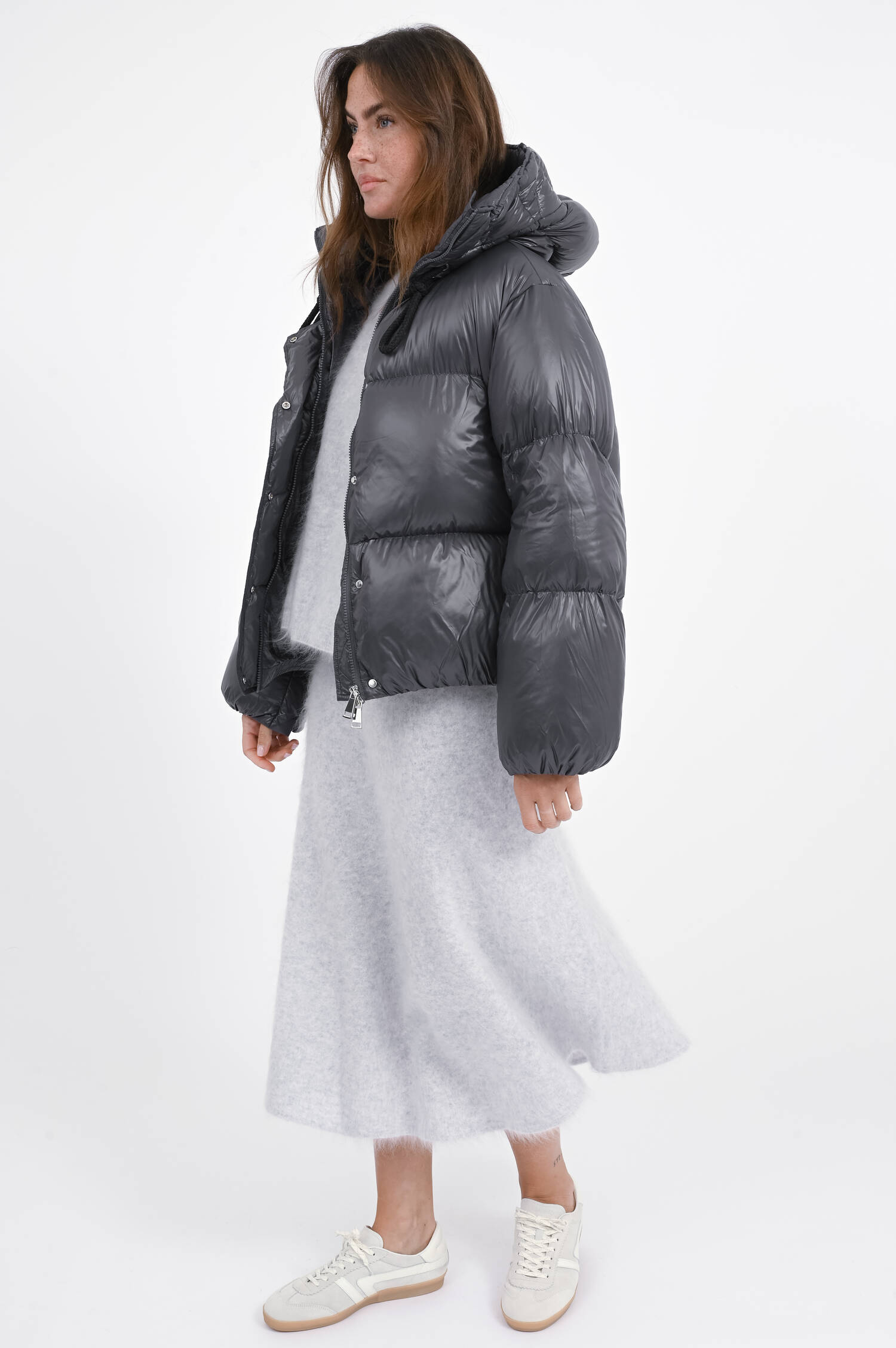 Leichte Daunenjacke in Anthrazit