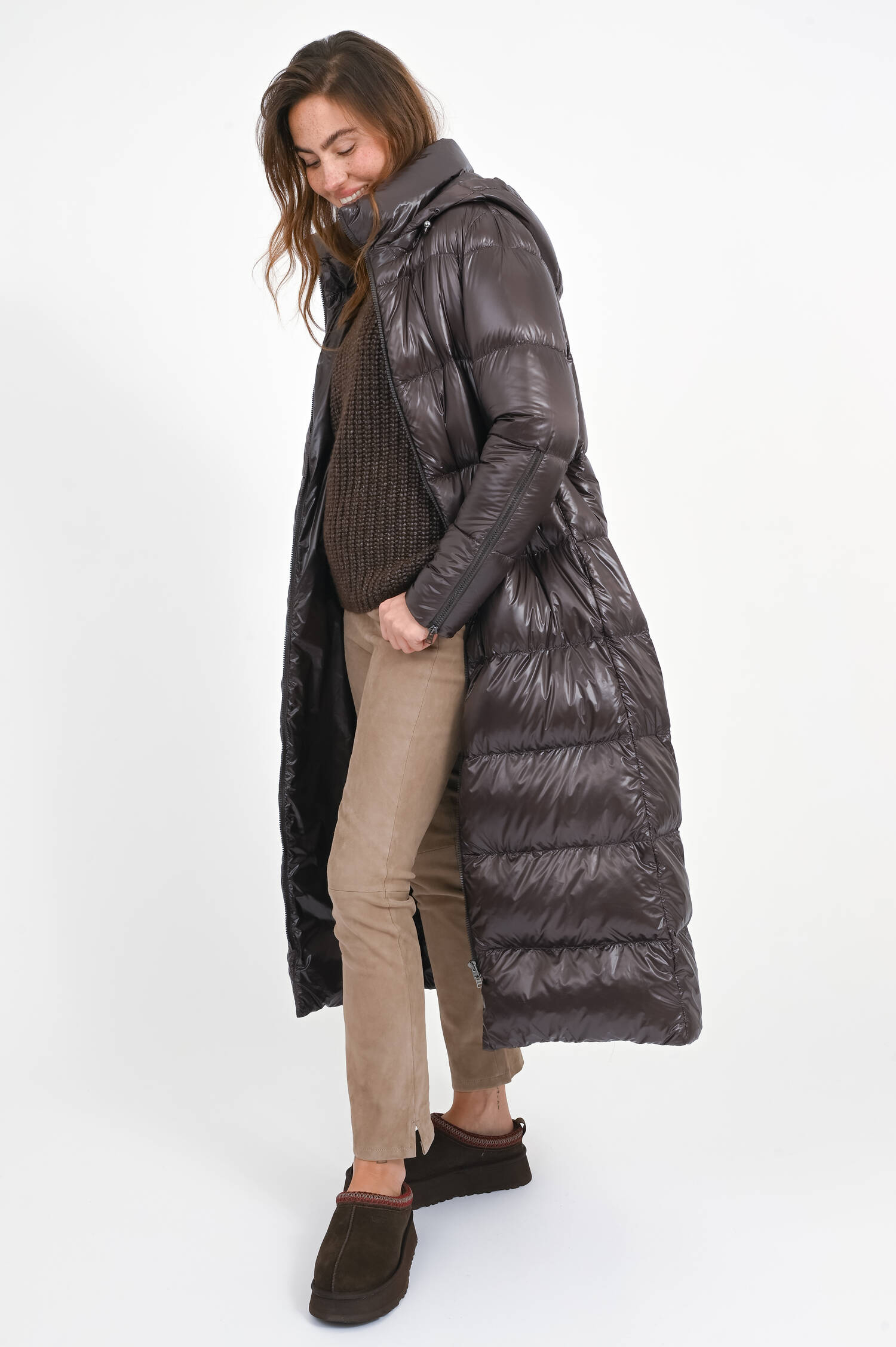 Daunen-Steppmantel in Marrone Daunen-Steppmantel in Marrone