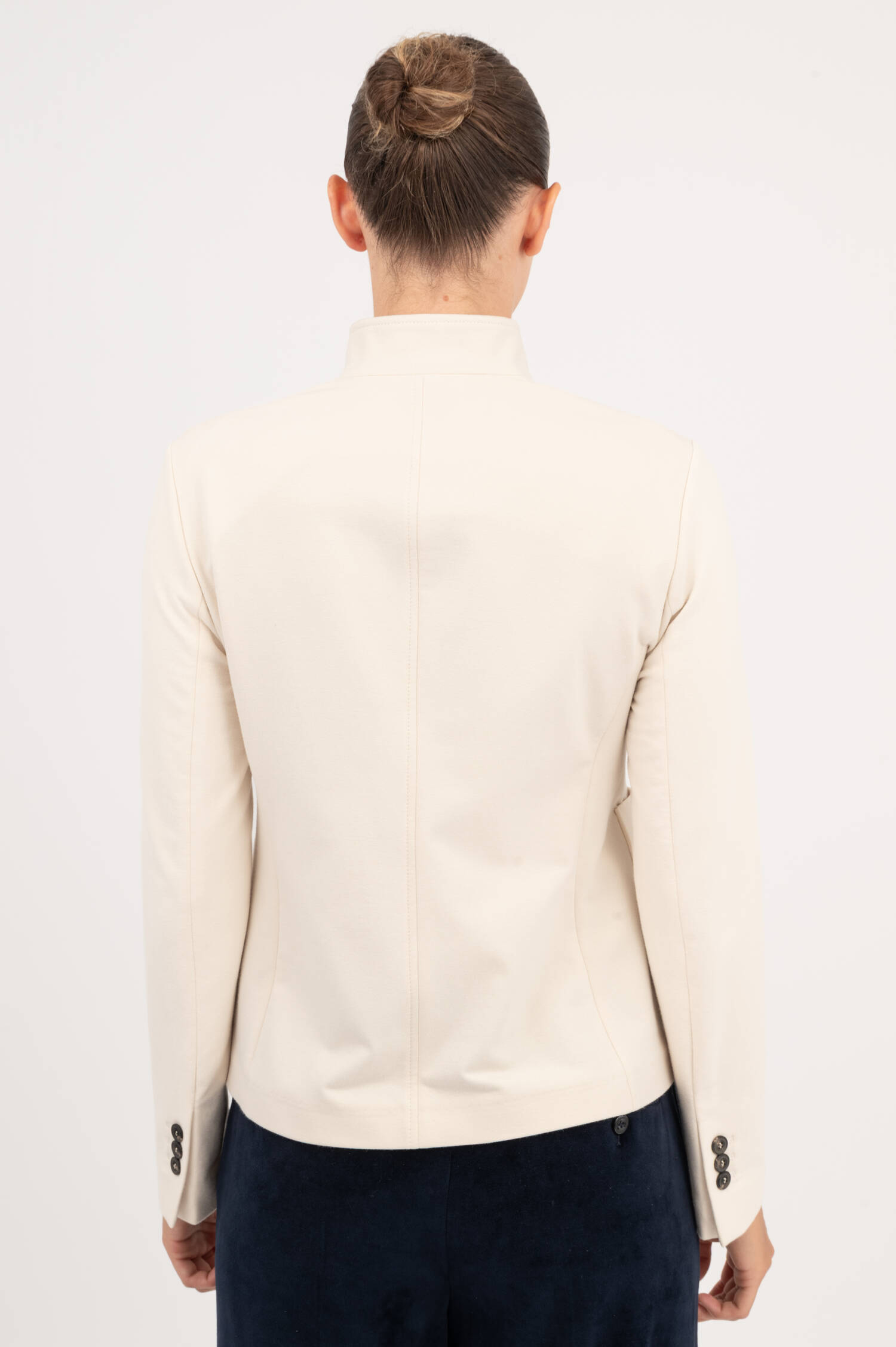 Stretch Blazer in Ivory