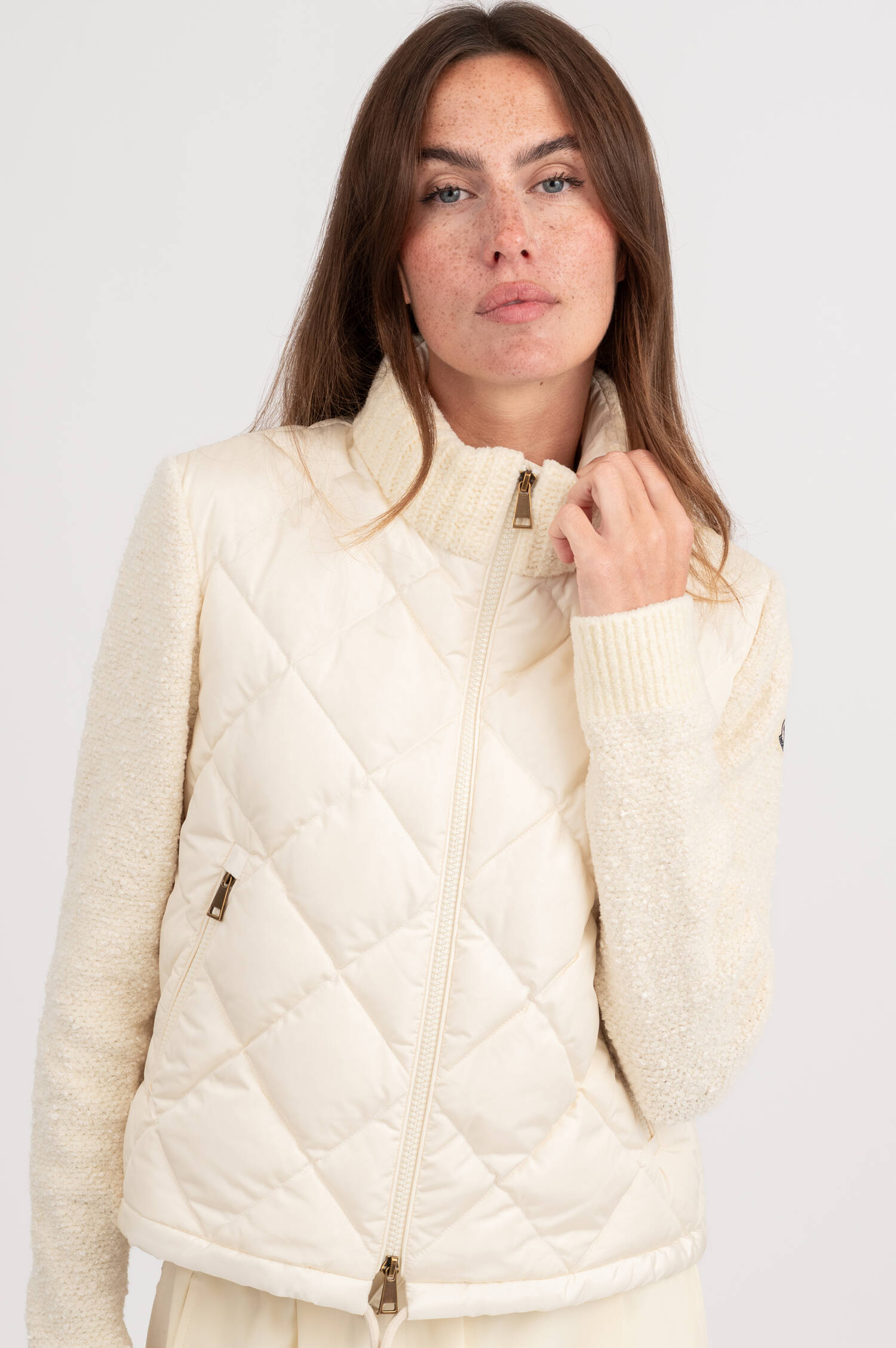 Hybrid Jacke in Creme Hybrid Jacke in Creme