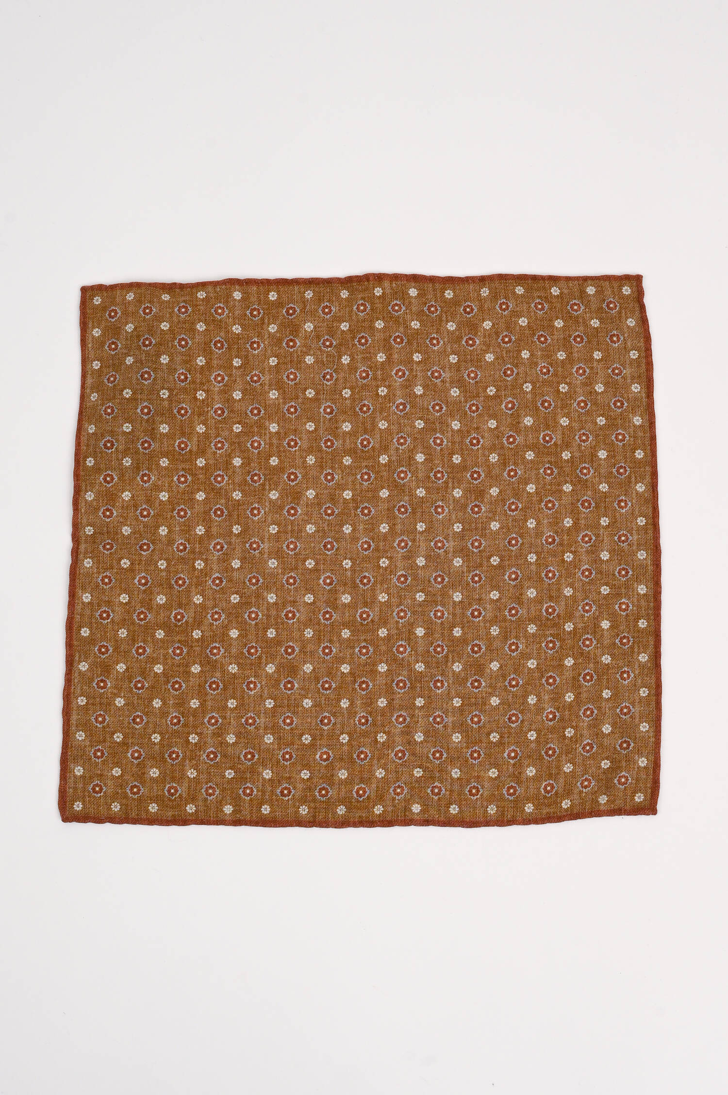 Stecktuch mit Allover Muster in Camel