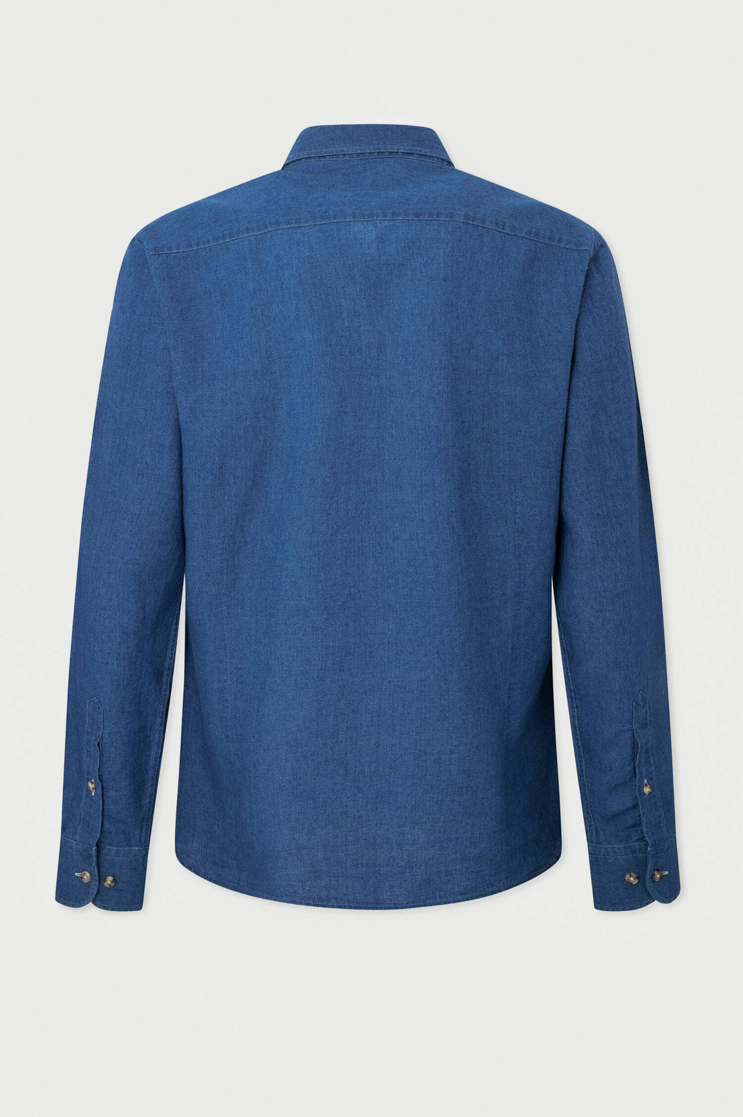 Denim Cargo Hemd in Mittelblau Denim Cargo Hemd in Mittelblau