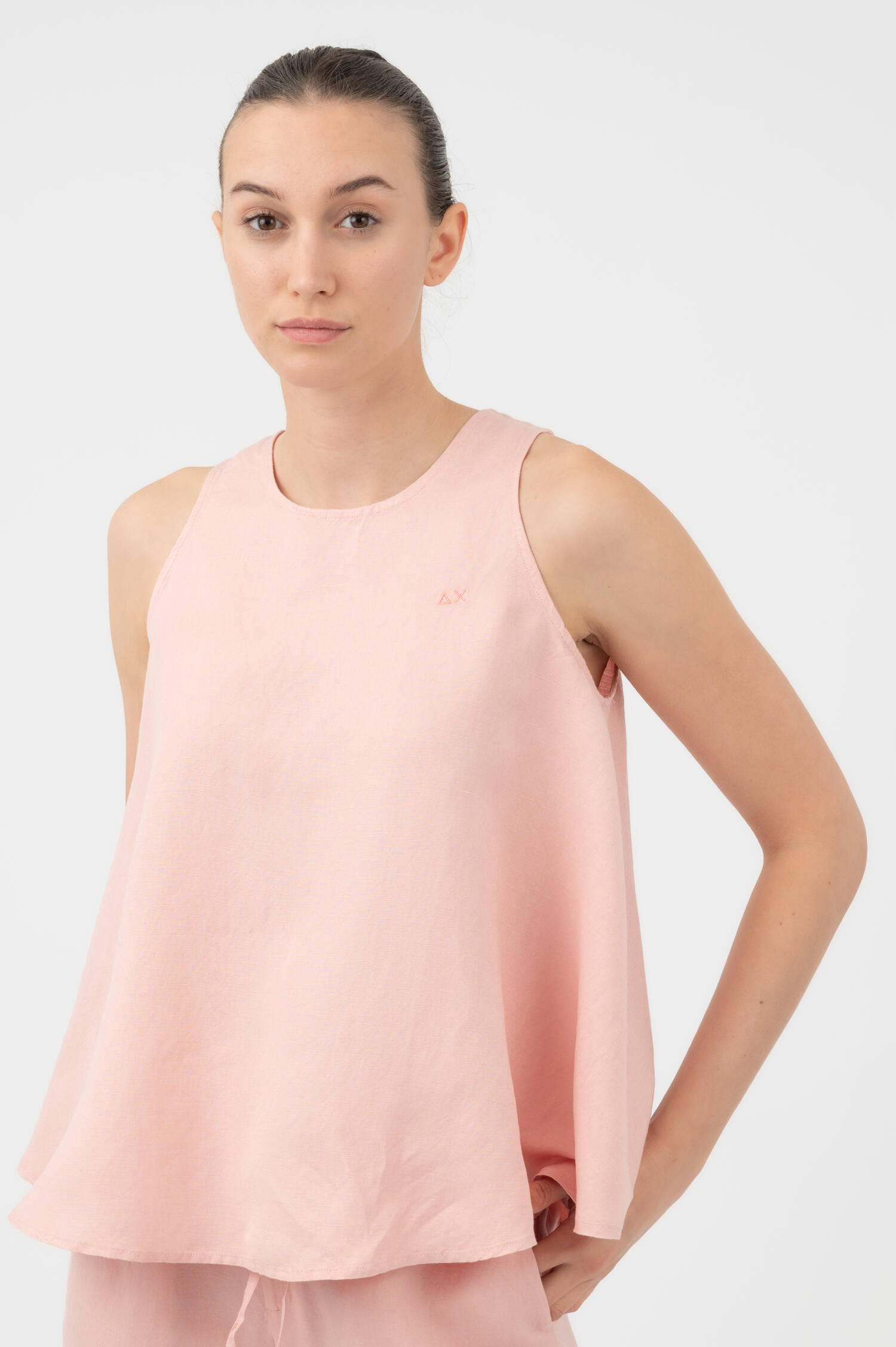 Top aus Leinen-Mix in Rosa Top aus Leinen-Mix in Rosa