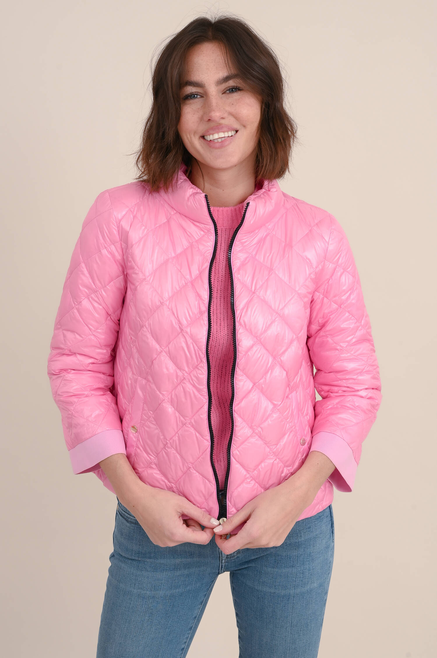 Leichte Daunenjacke in Rosa