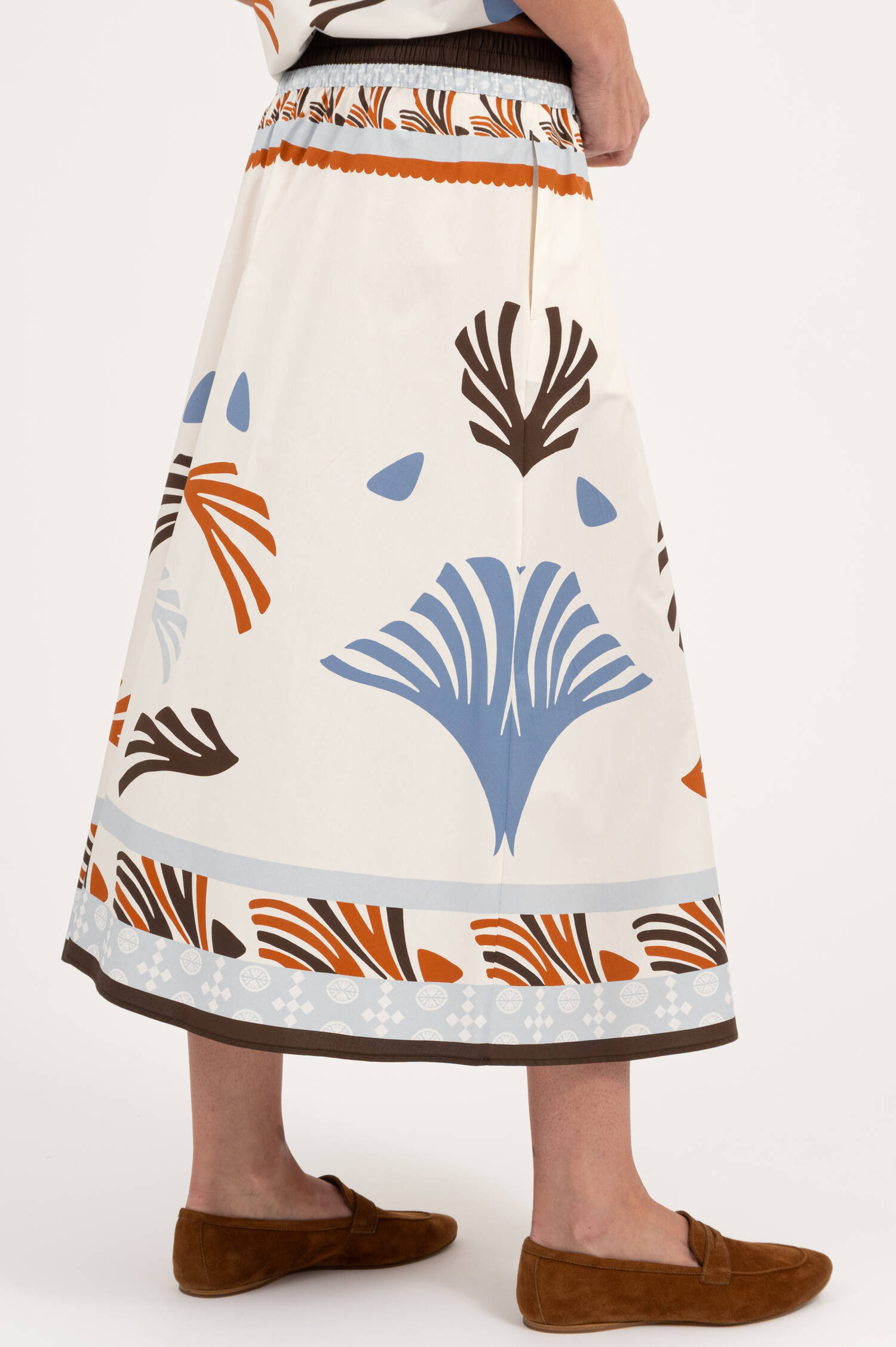 Rock mit Prin in Weiß