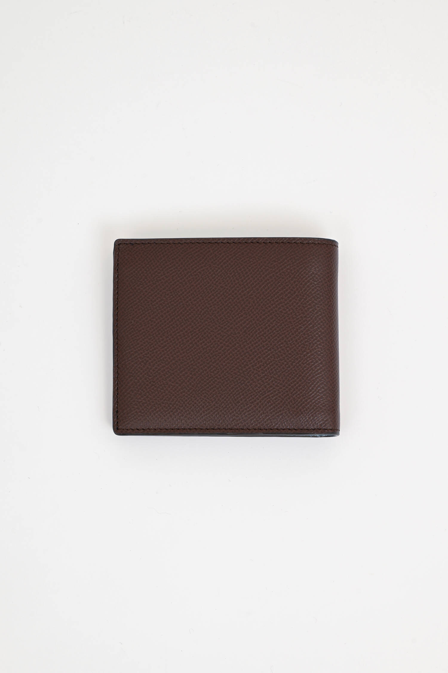 Brieftasche in Braun/Hellblau