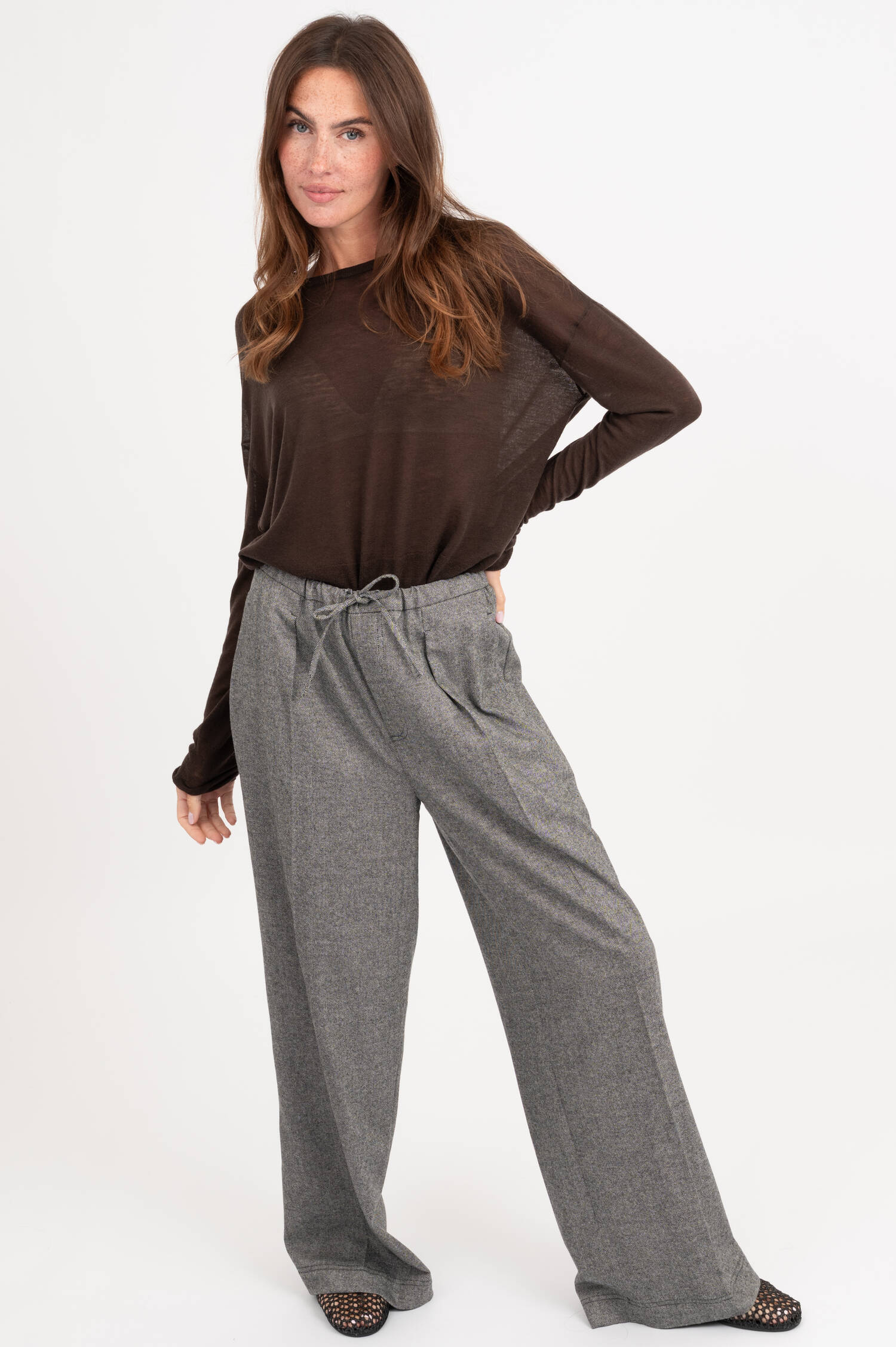 Flanell-Twill Hose WYNSTON in Grau Flanell-Twill Hose WYNSTON in Grau