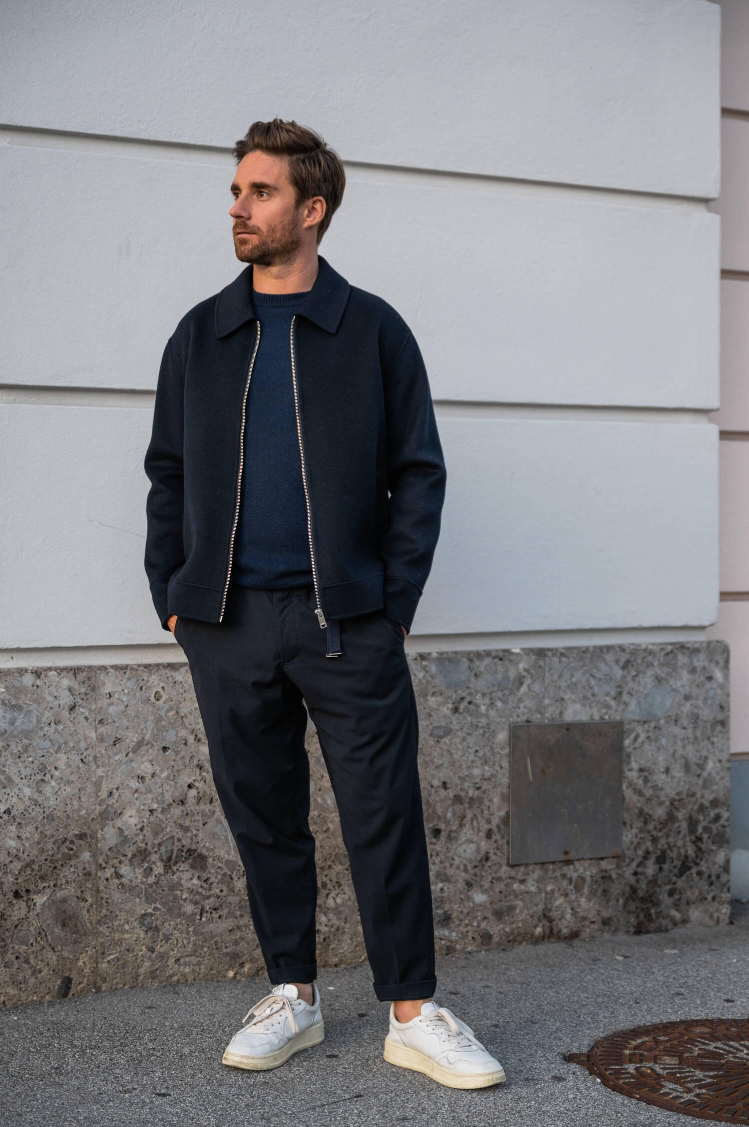 Wolljacke MILRO in Navy Wolljacke MILRO in Navy