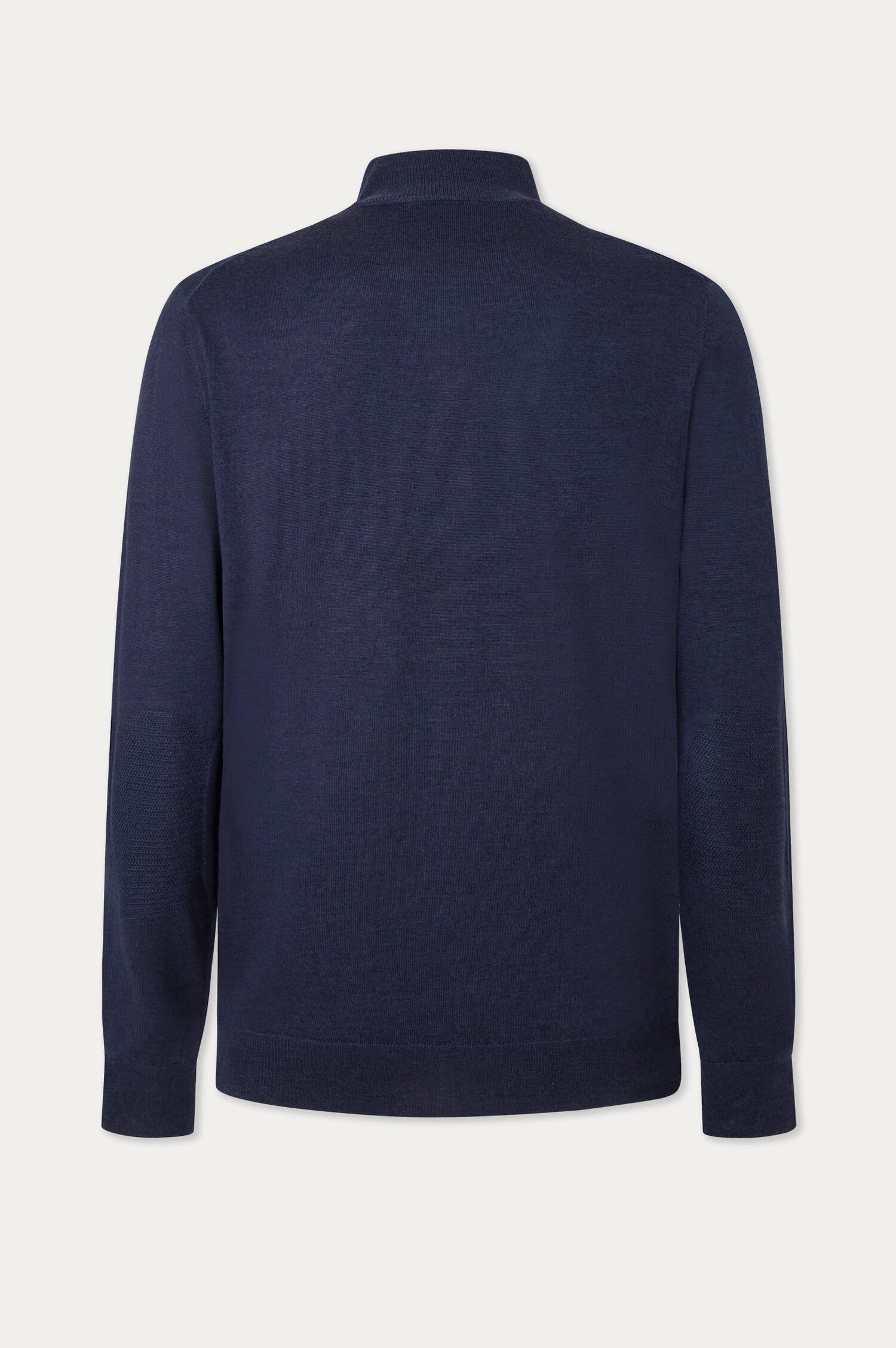 Strickjacke aus Merinowolle-Seide-Mischung in Navy Strickjacke aus Merinowolle-Seide-Mischung in Navy