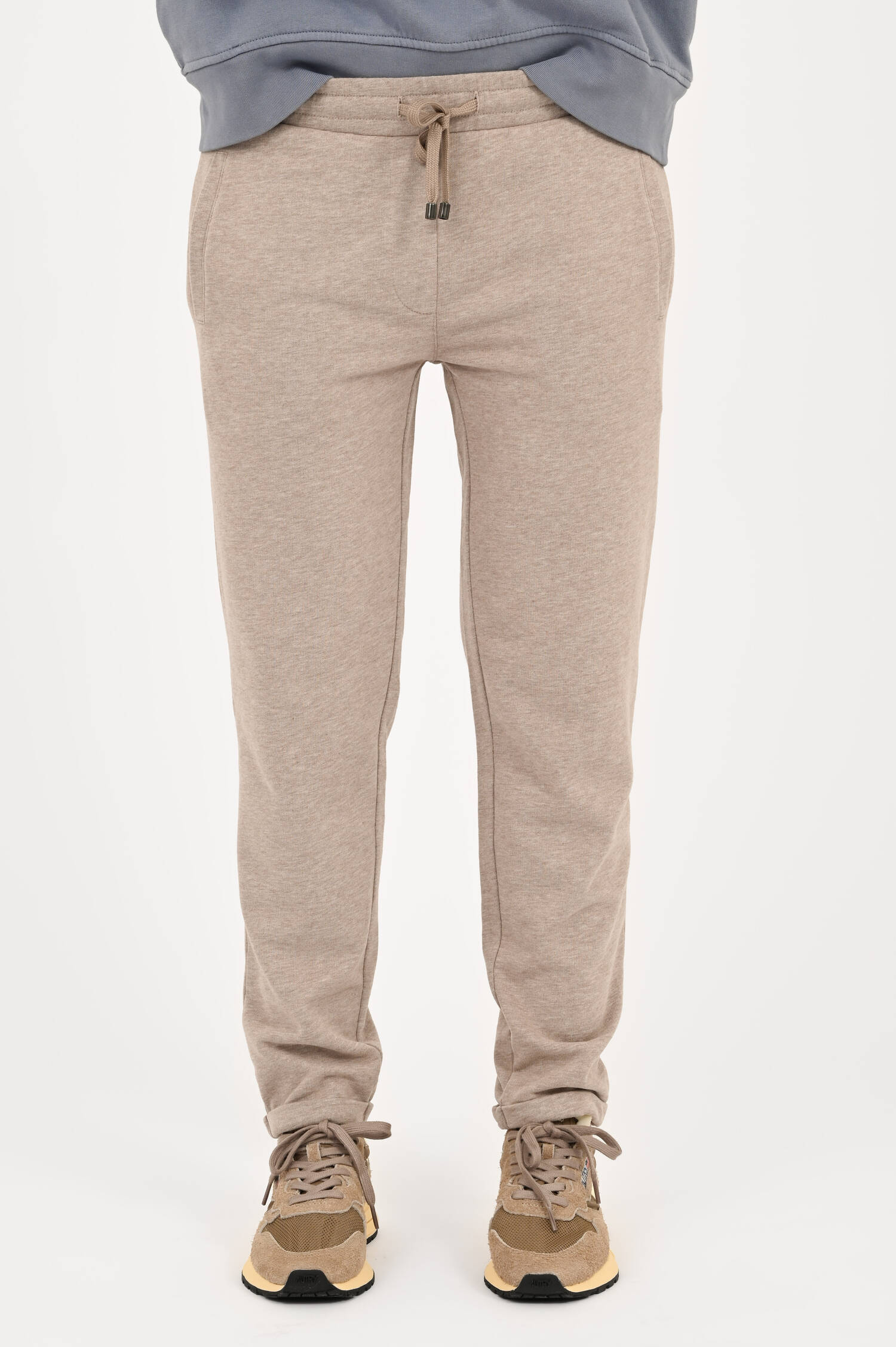 Sweatpants weichem Baumwoll-Mix in Taupe