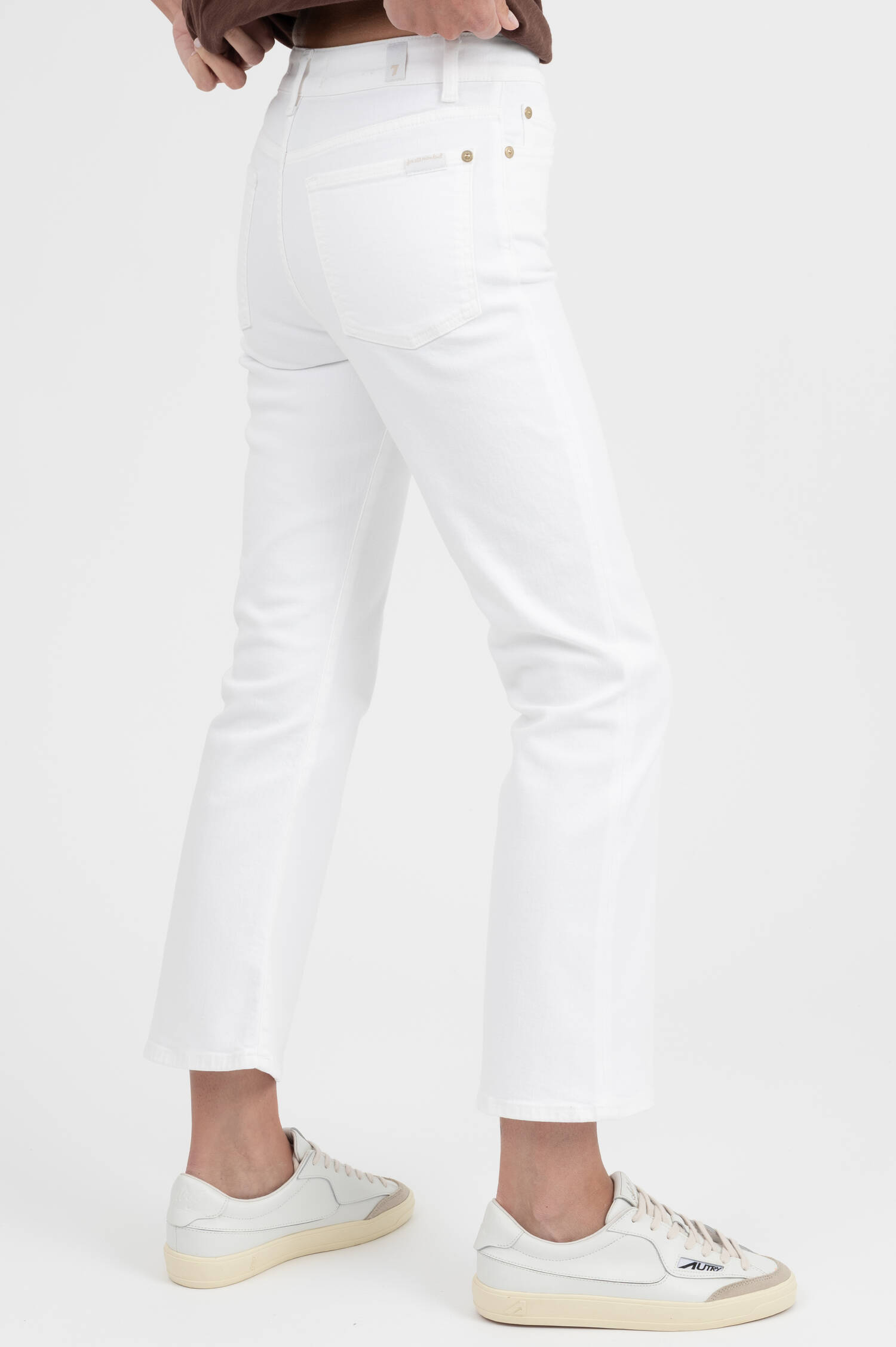 Jeans CROPPED BOOTCUT in Weiß