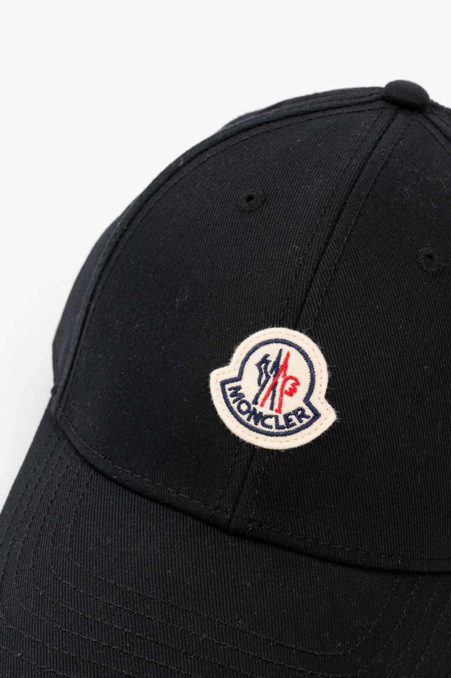 Basecap mit Moncler-Logo in Schwarz