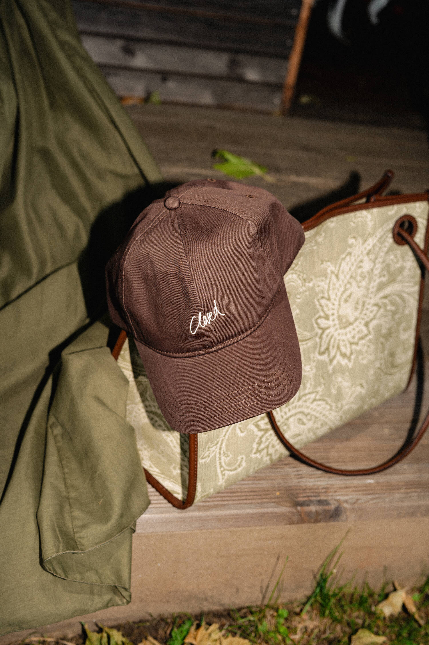 Basecap mit Stick in Braun Basecap mit Stick in Braun