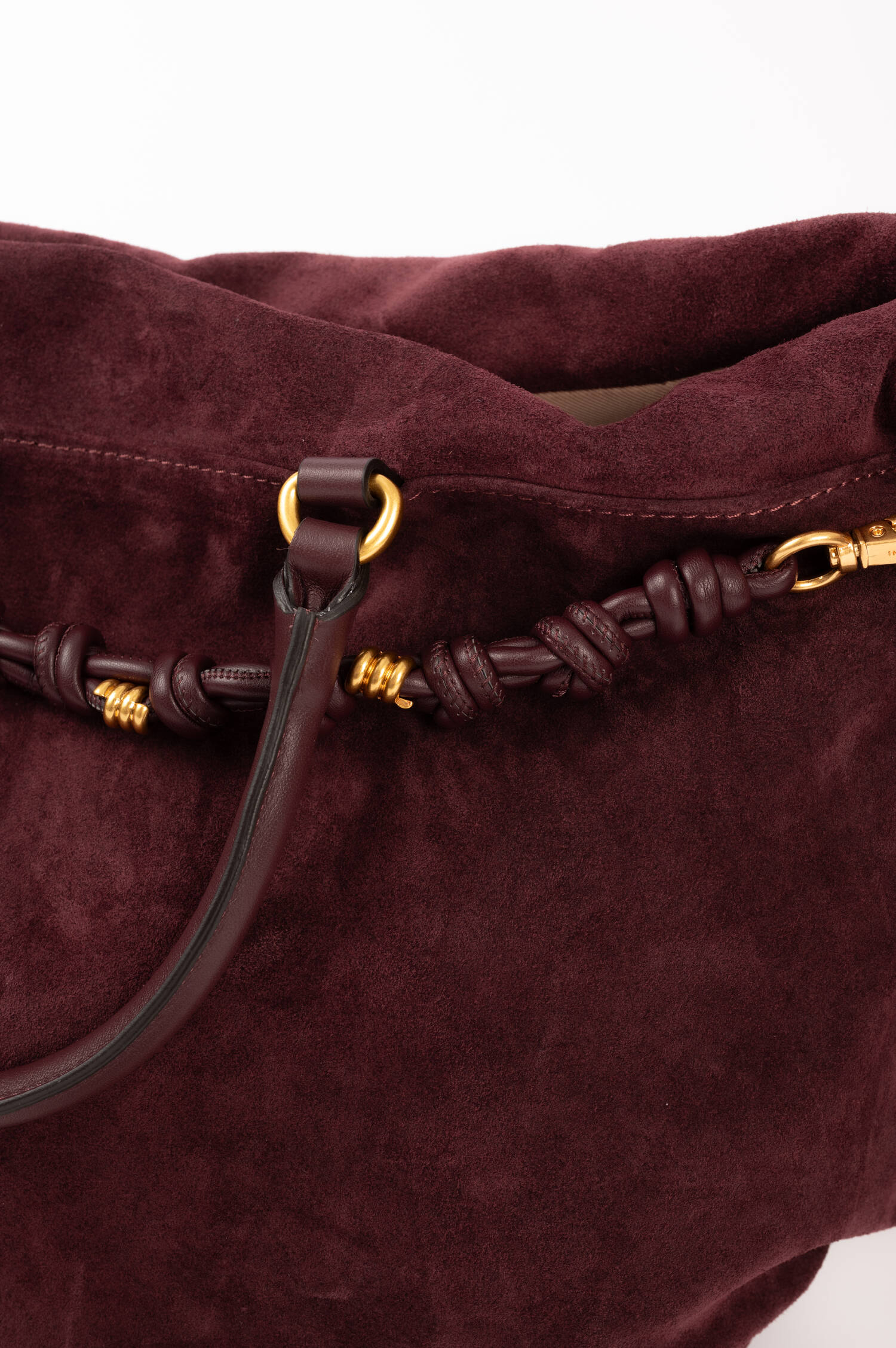 Veloursleder Tasche MORGAN in Bordeaux Veloursleder Tasche MORGAN in Bordeaux