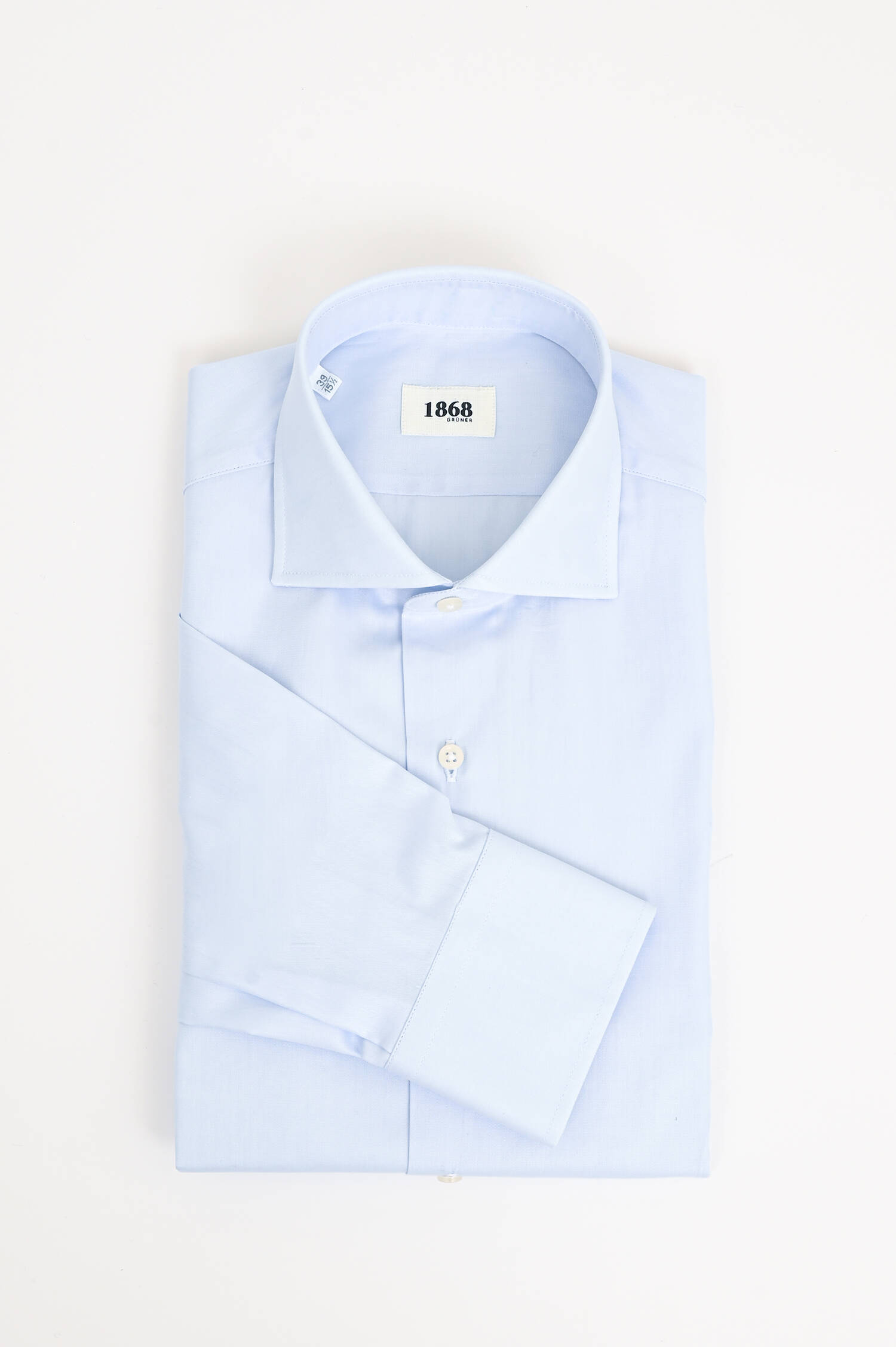 Twill-Hemd in Hellblau