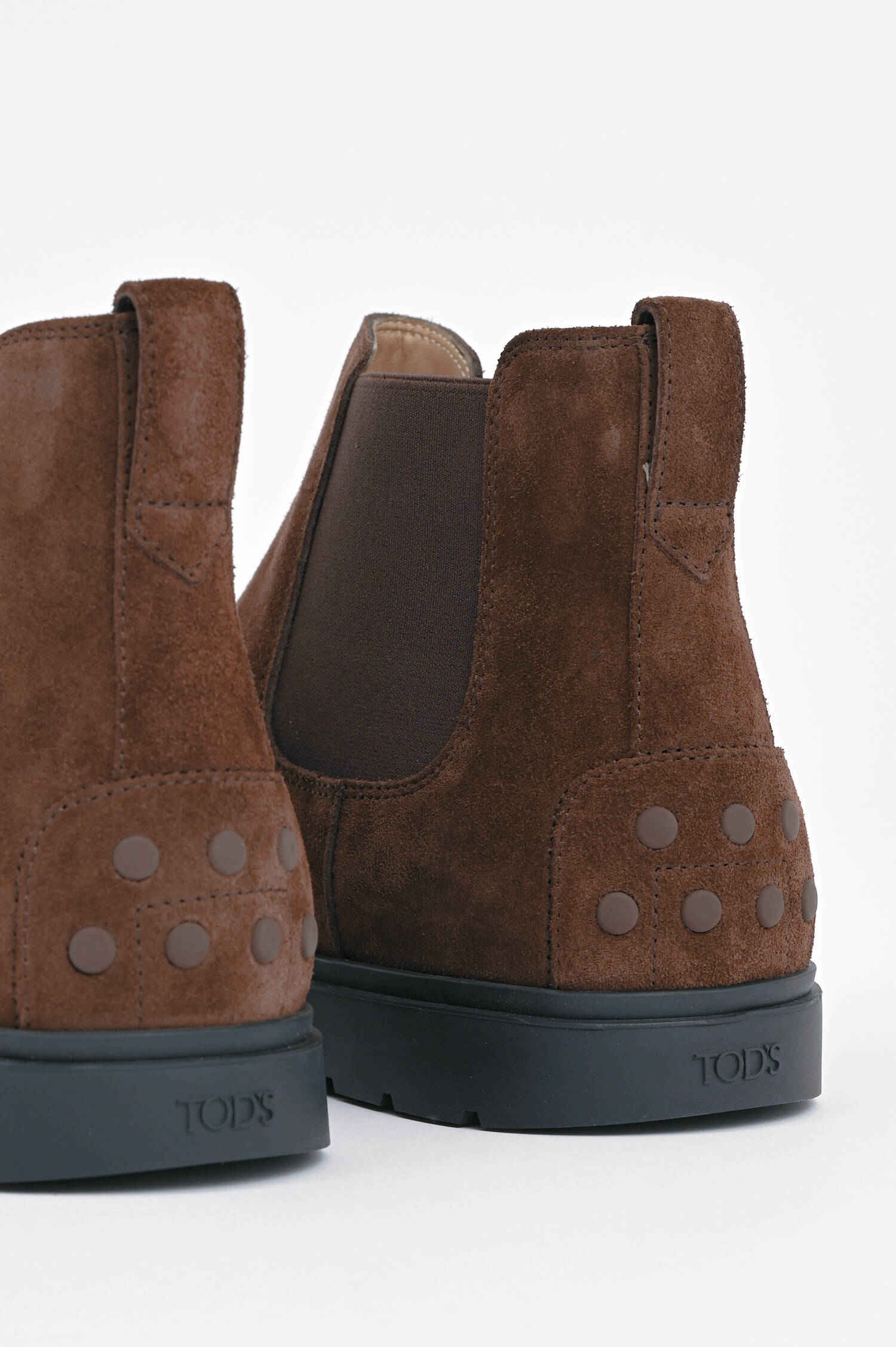 Veloursleder Chelsea Boot in Braun