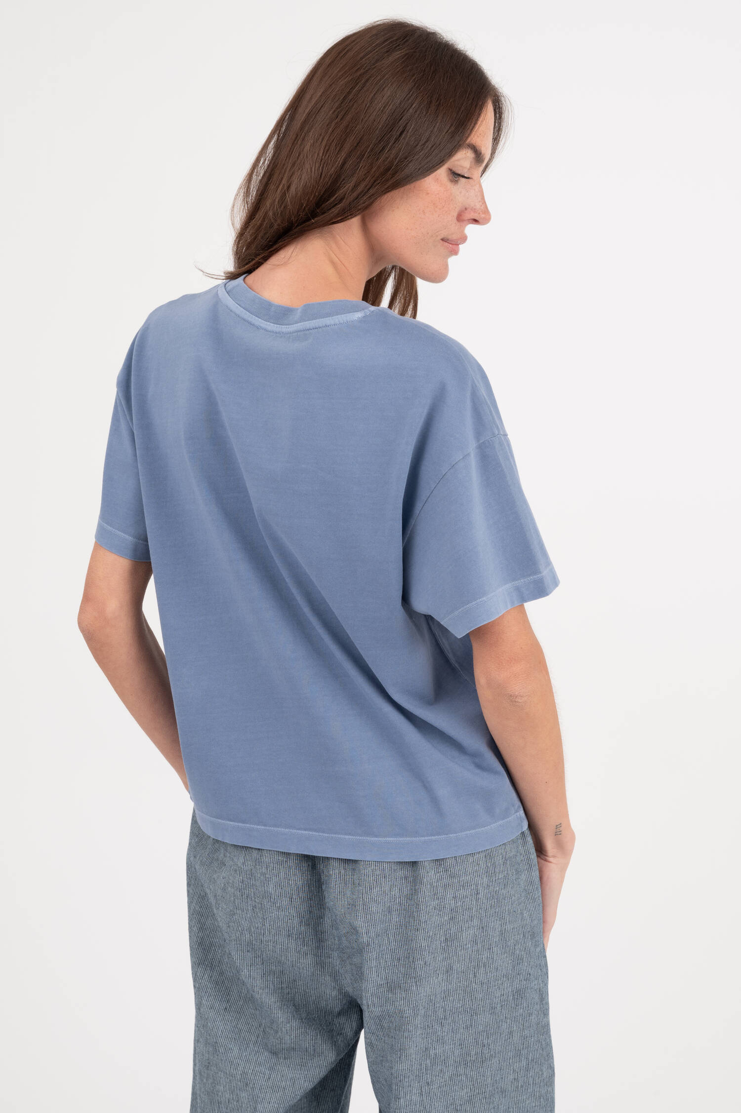 Oversize T-Shirt in Blaugrau Oversize T-Shirt in Blaugrau