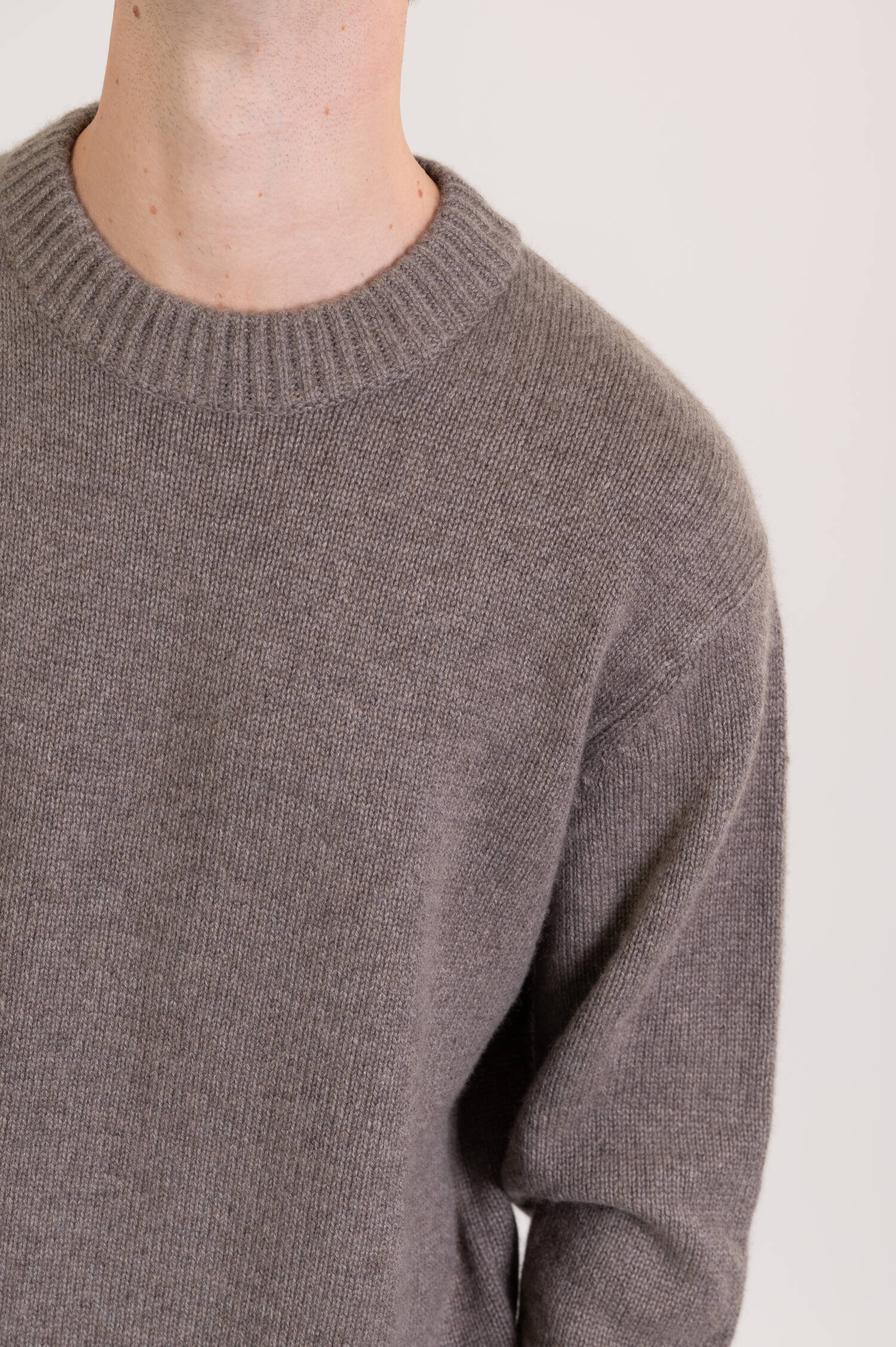 Cashmere-Pullover KRISTIAN in Taupe Cashmere-Pullover KRISTIAN in Taupe