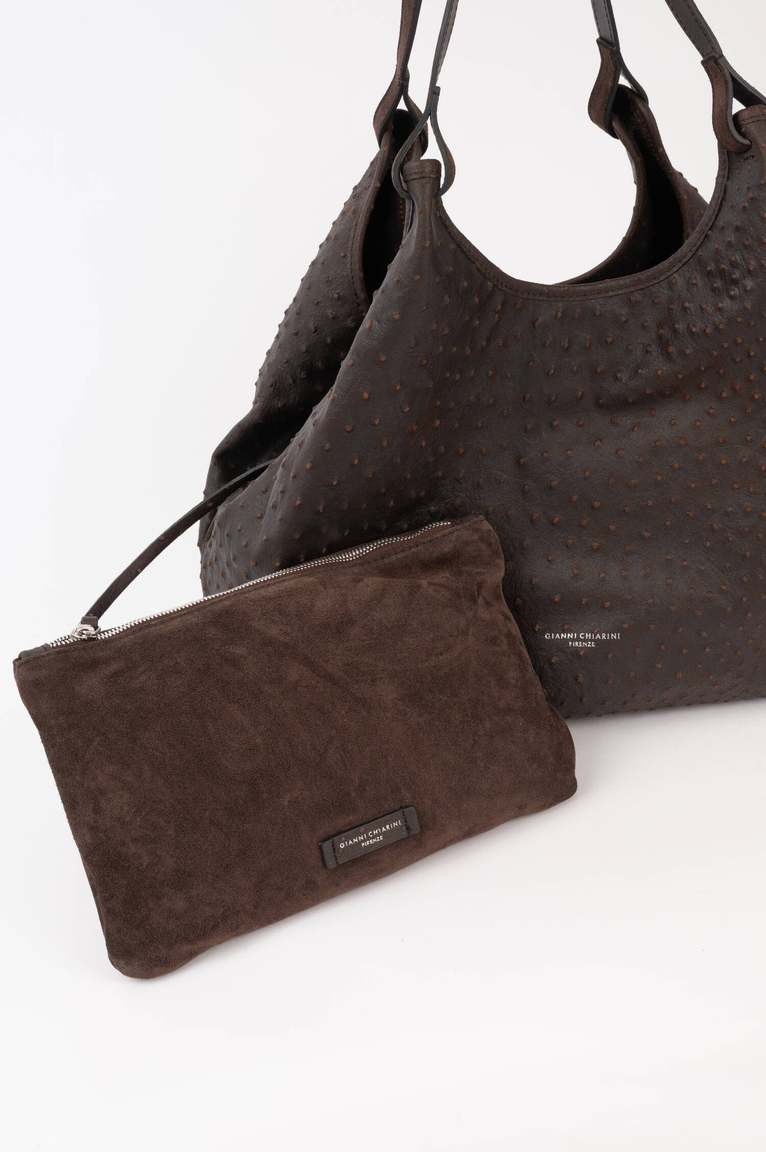 Ledertasche DUA in Dunkelbraun