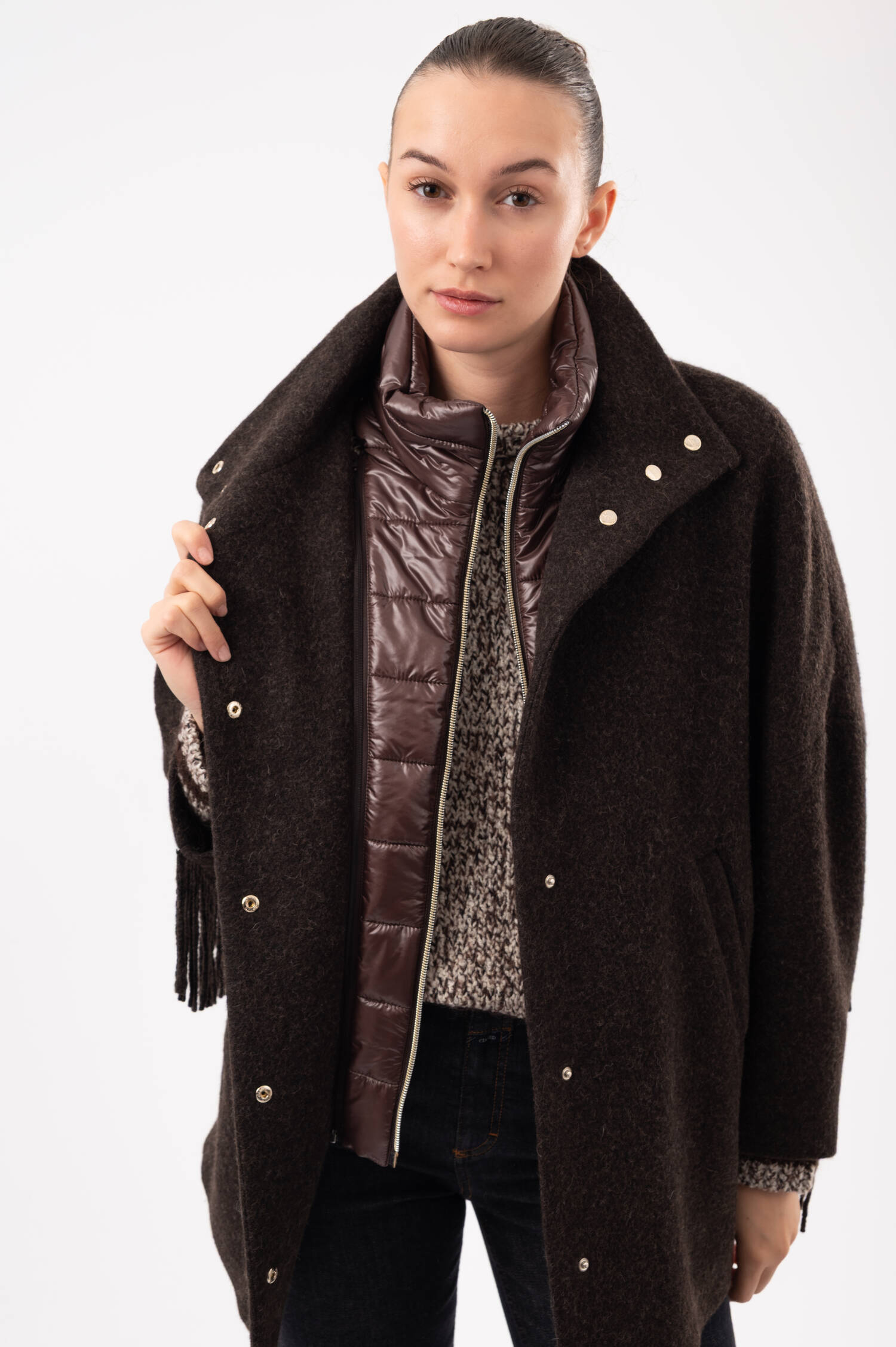 Woll-Mix-Jacke in Braun Woll-Mix-Jacke in Braun