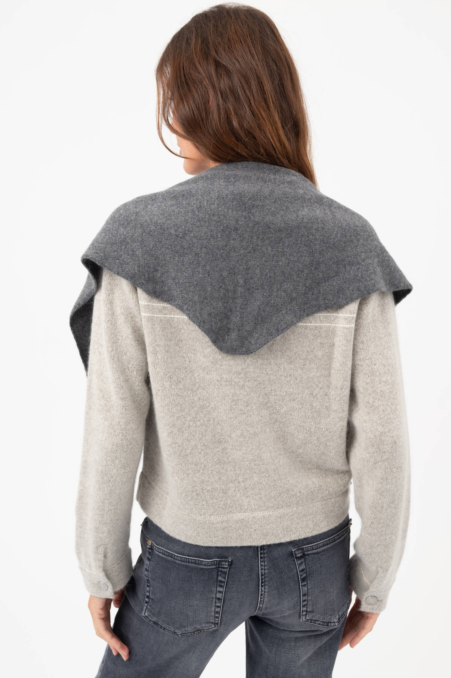 Cashmere Dreieckstuch FLORIANNE in Grau Cashmere Dreieckstuch FLORIANNE in Grau