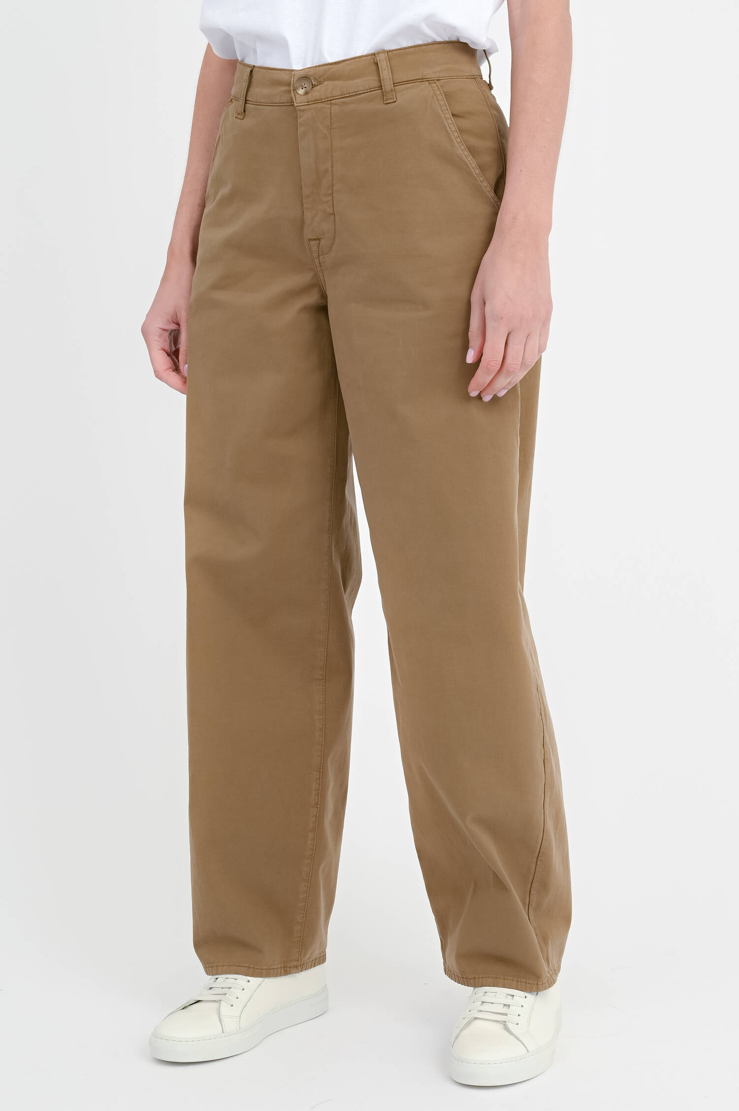 Wide-Leg Hose BONNIE in Dark Camel
