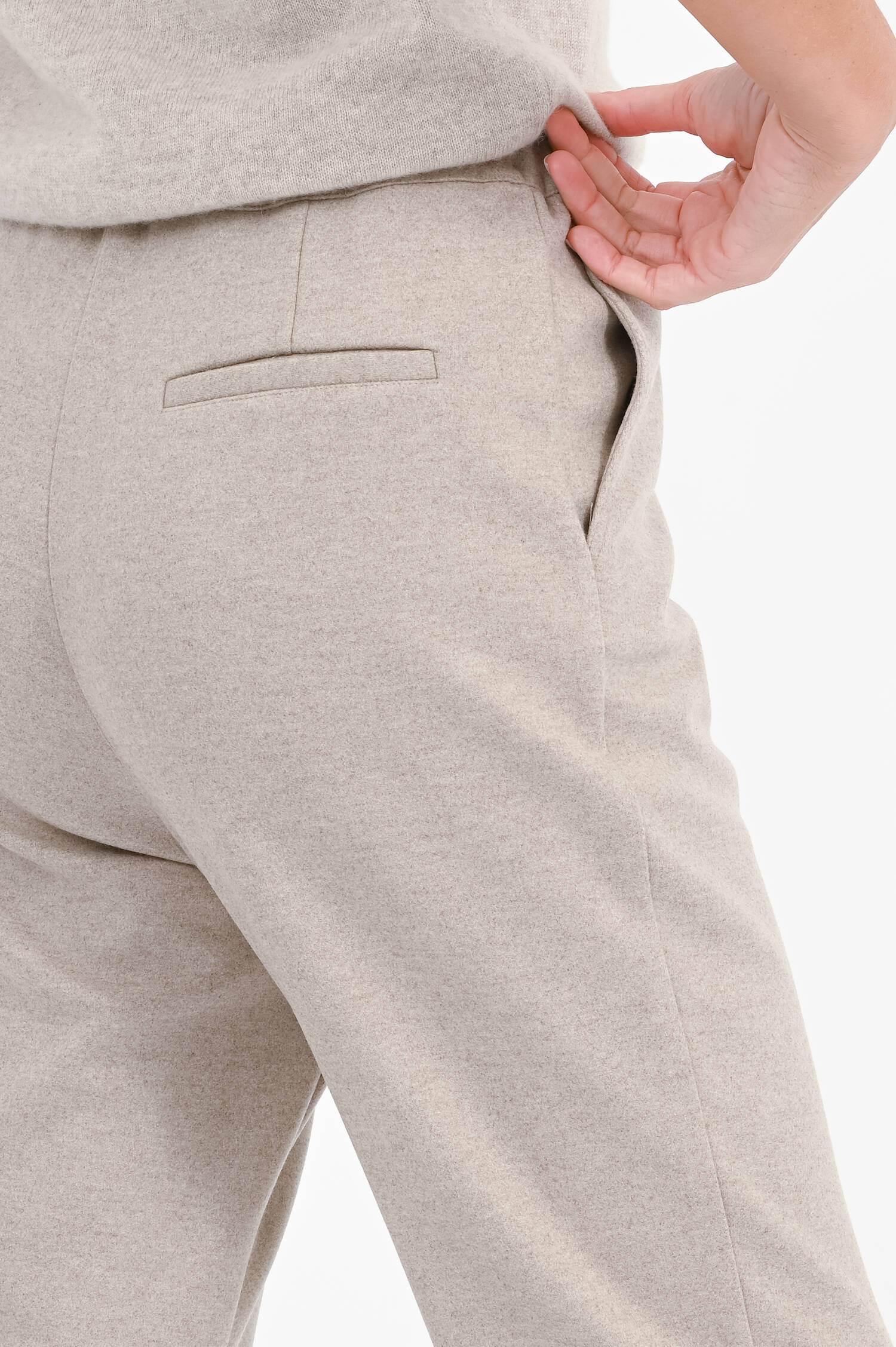 Relaxed-Fit-Pants in Beige meliert Relaxed-Fit-Pants in Beige meliert