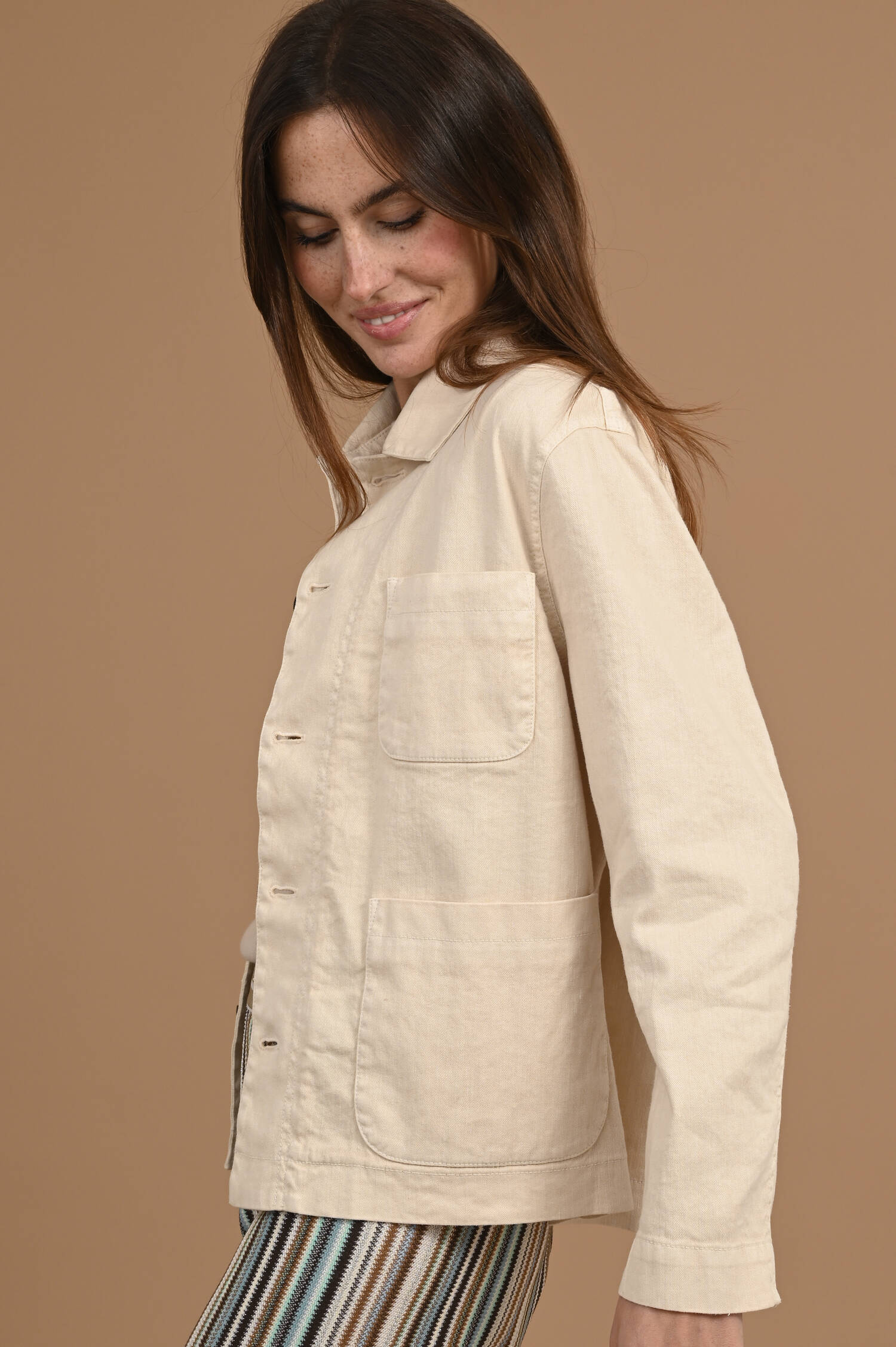Workwear Jacke PANAMA in Hellbeige