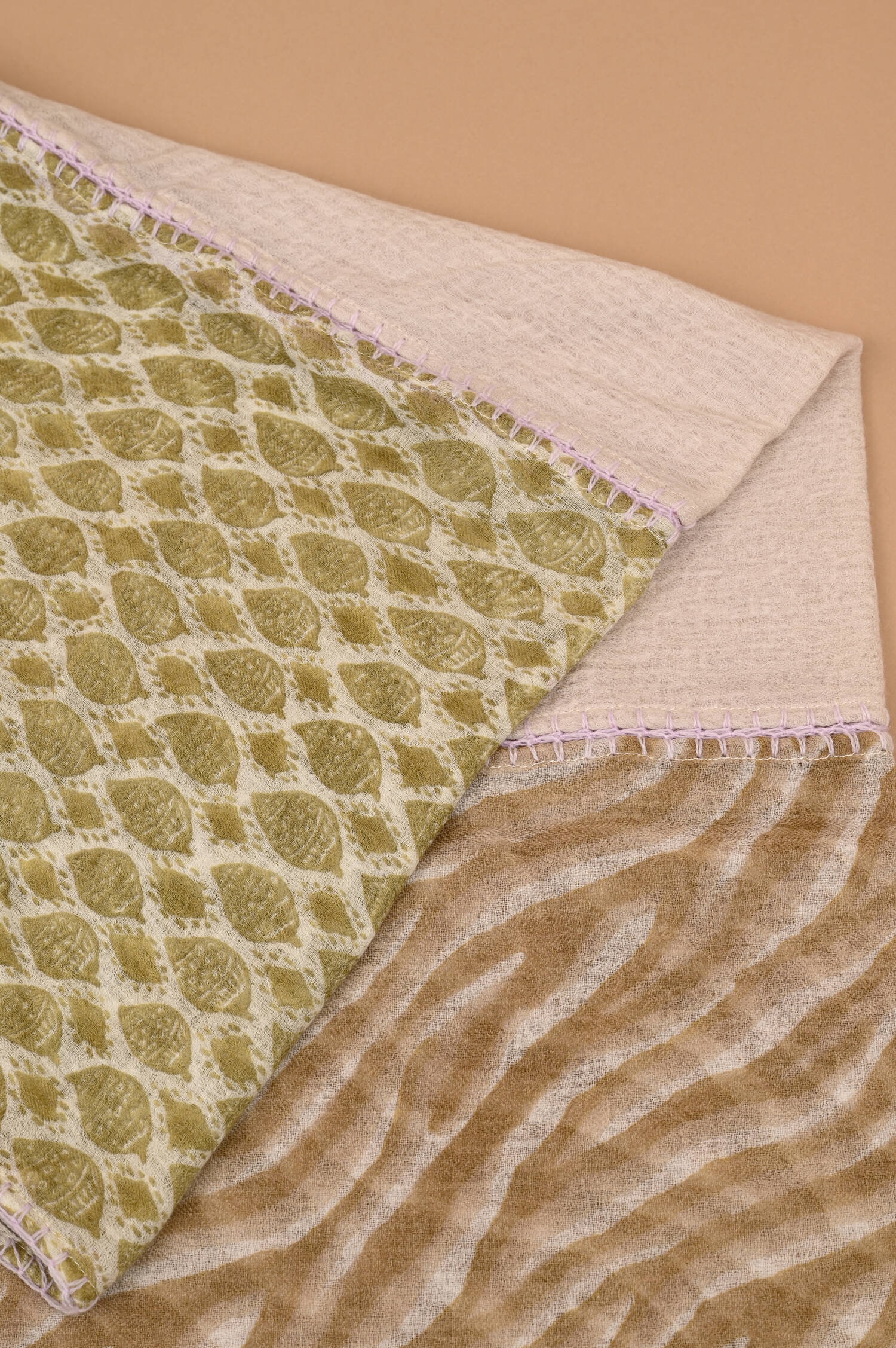 Woll-Schal OZELAS in Multicolor gemustert