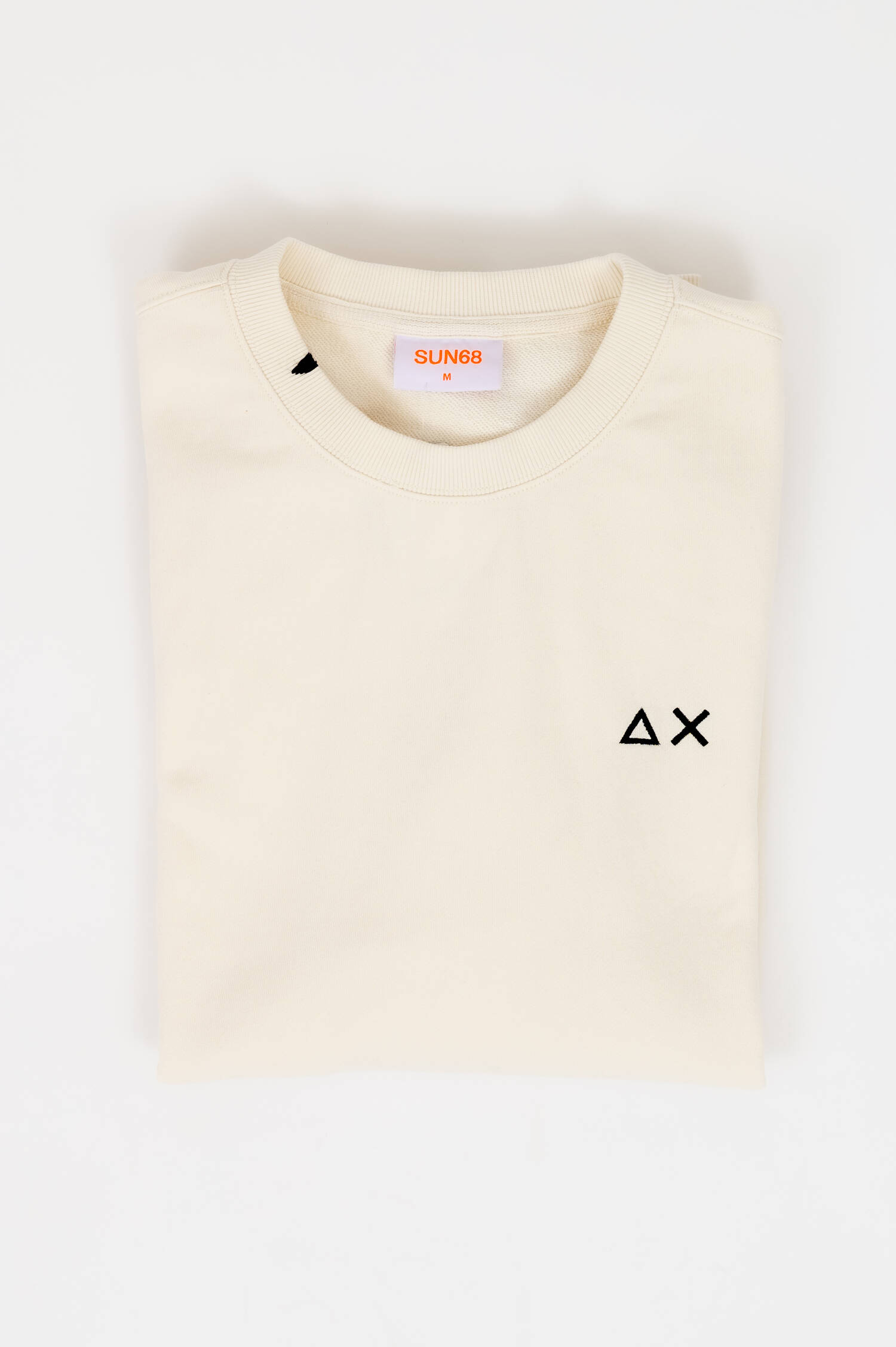 Sweater mit Stick in Creme