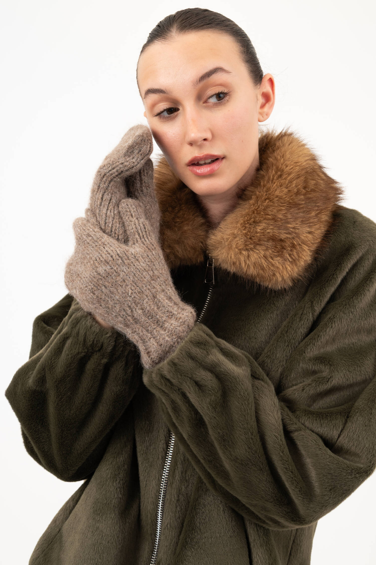 Fäustlinge RUPY in Taupe Fäustlinge RUPY in Taupe