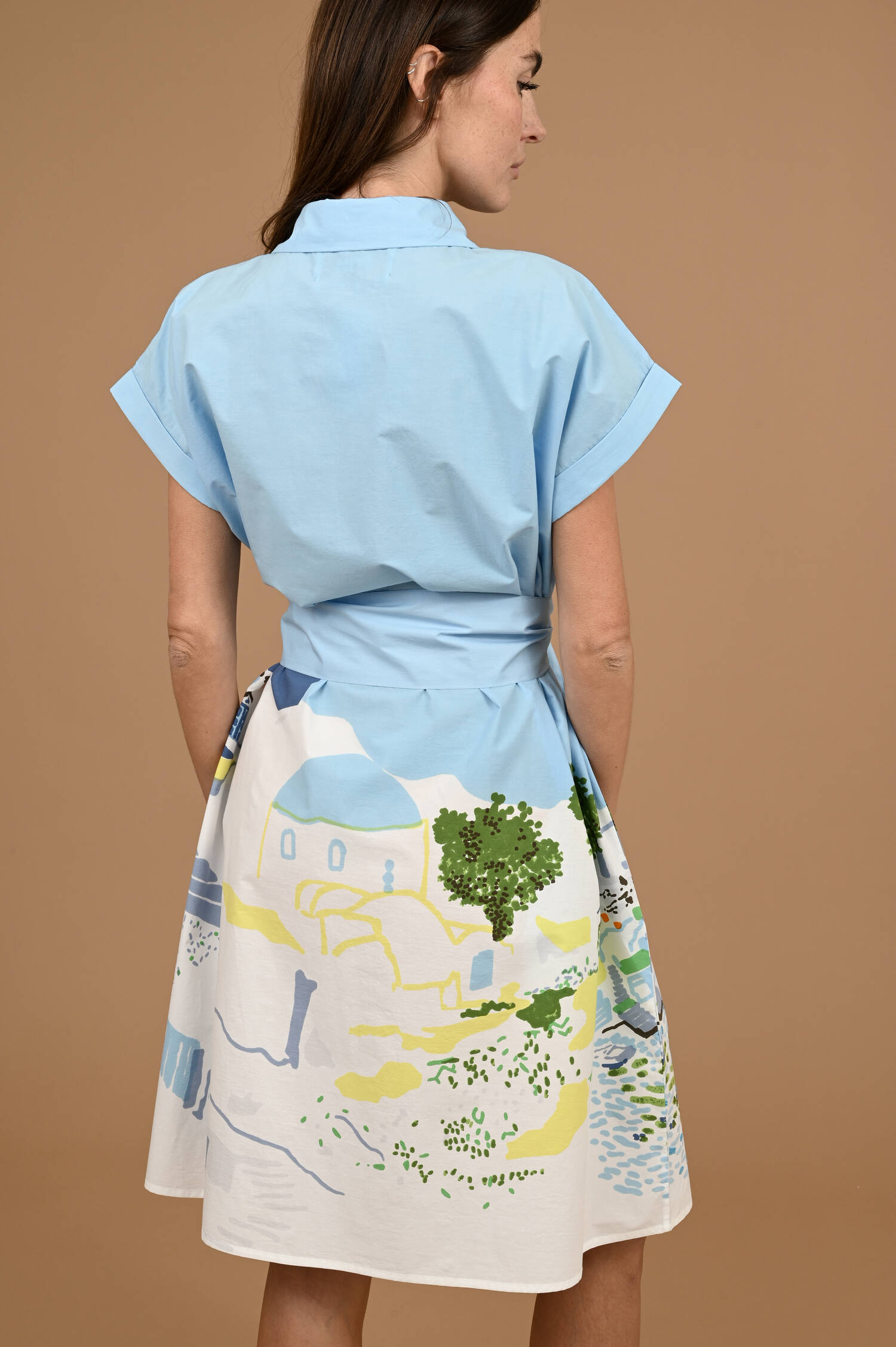 Hemdblusenkleid ELIOS in Skyblau Hemdblusenkleid ELIOS in Skyblau