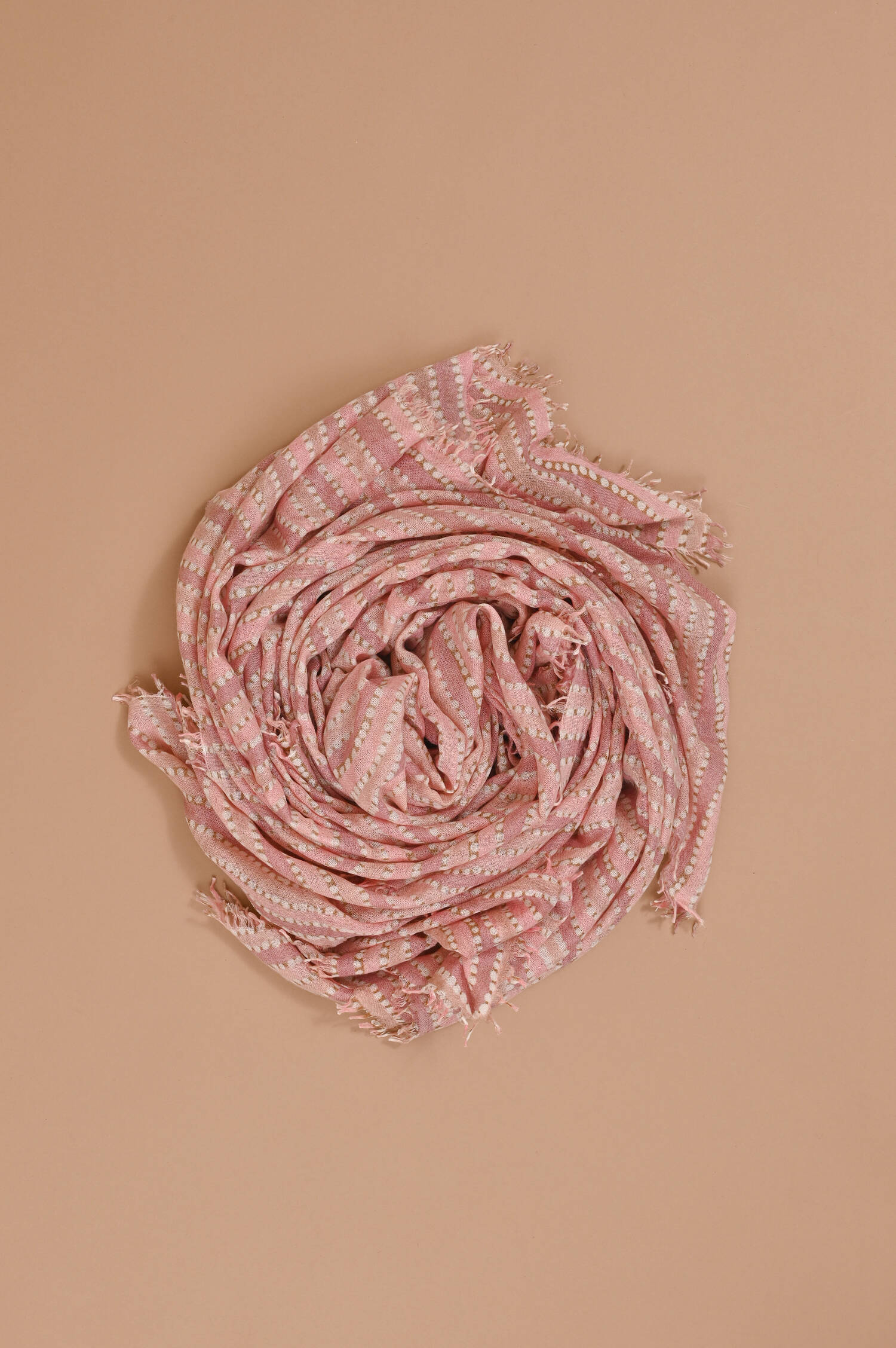 Schal OLINES in ROSA gemustert