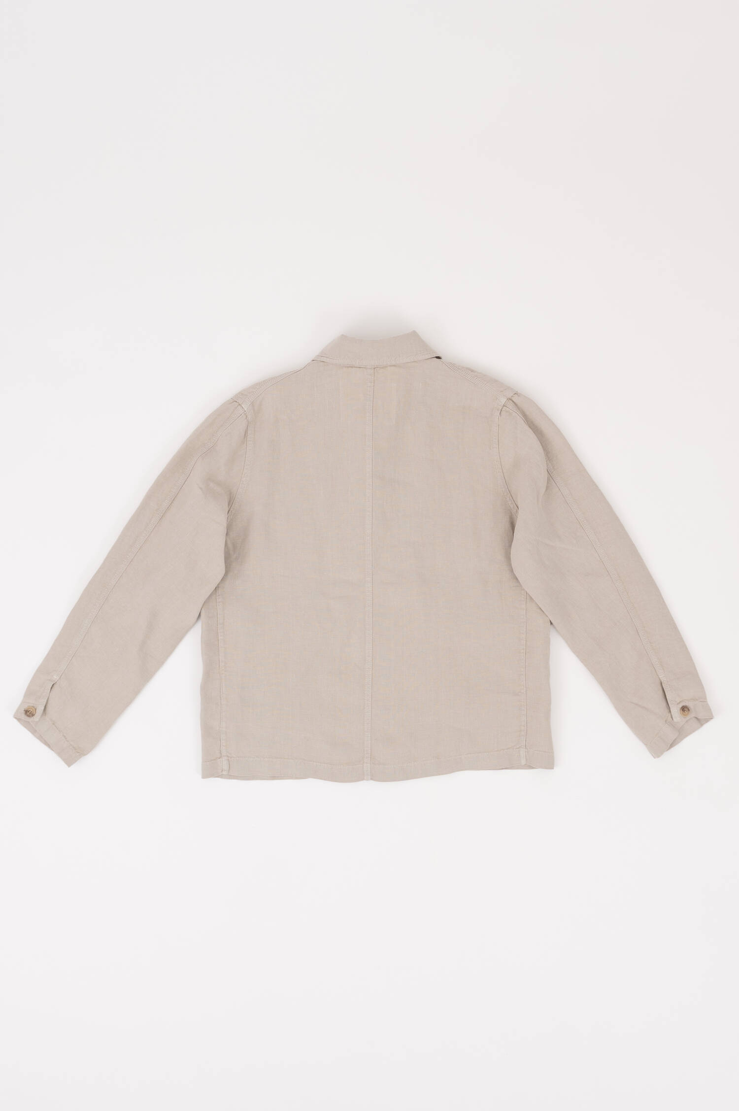 Leinen Cargojacke in Hellgrau