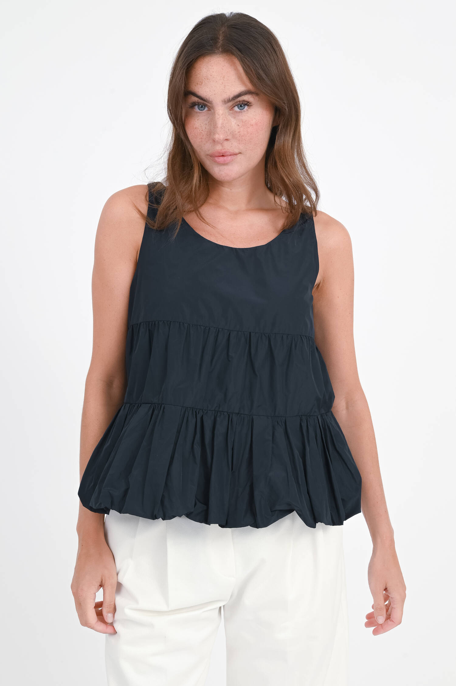 Taft Bluse in Midnight