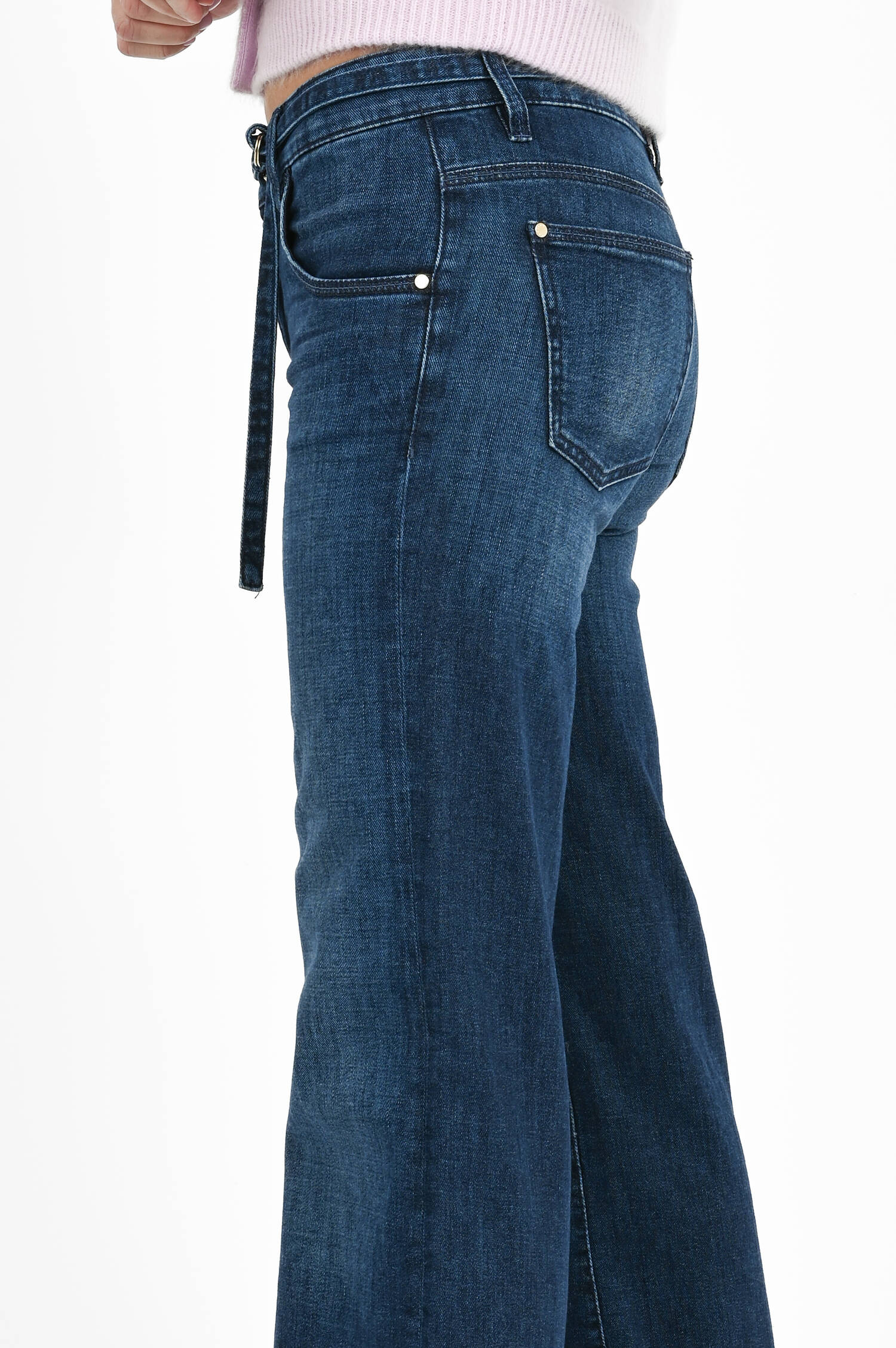 Straight-Leg-Jeans TESS mit Gürtel in Used Blue Straight-Leg-Jeans TESS mit Gürtel in Used Blue