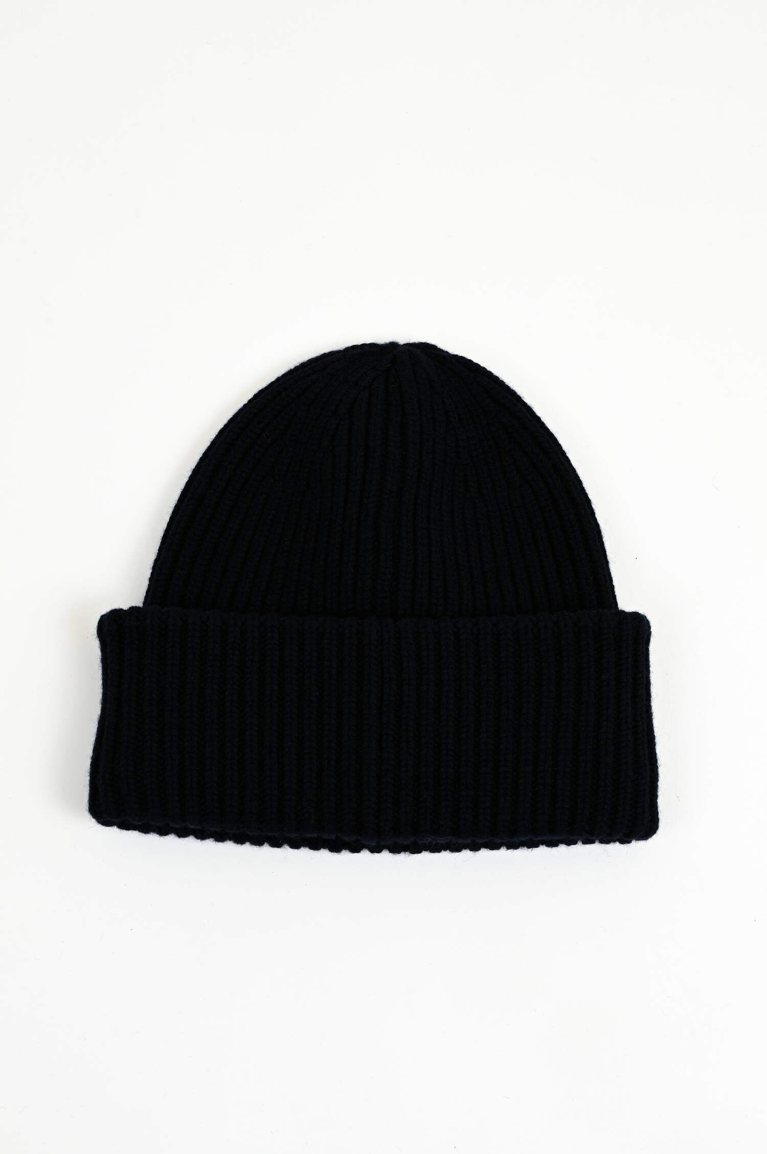 Mütze aus Schurwolle in Navy