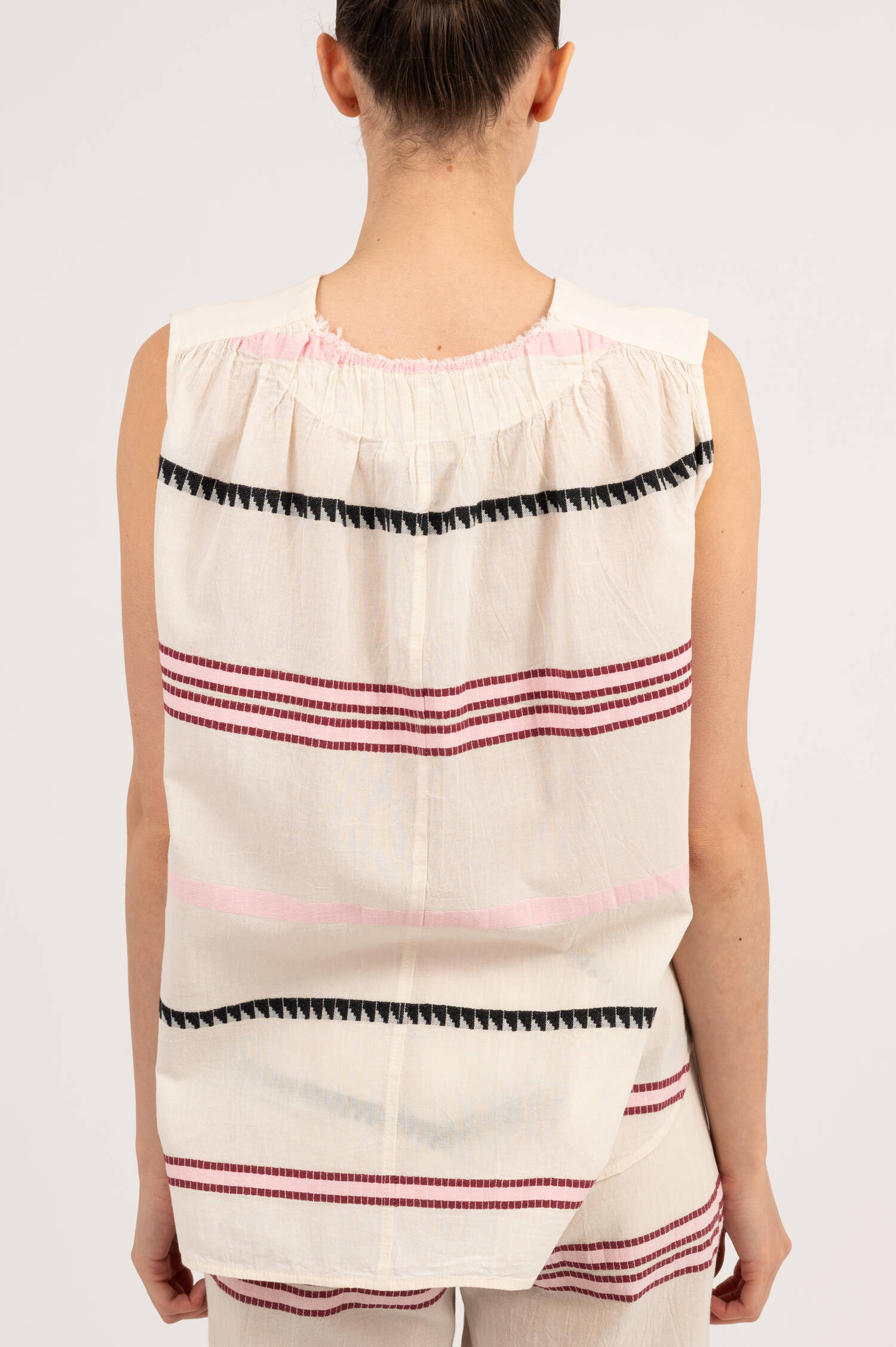 Blusentop NORESSA in Natur