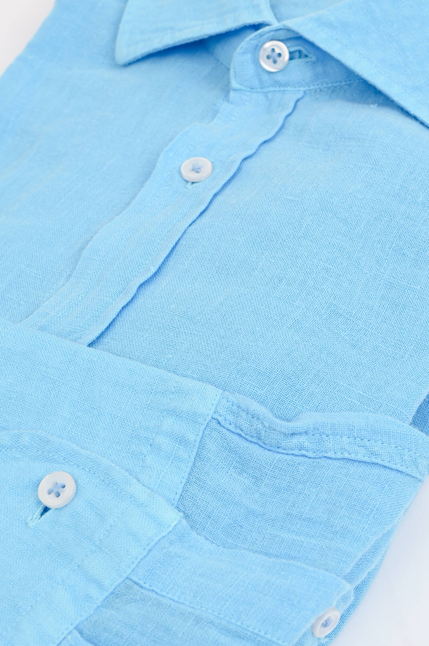 Leinenhemd in Türkisblau Leinenhemd in Türkisblau