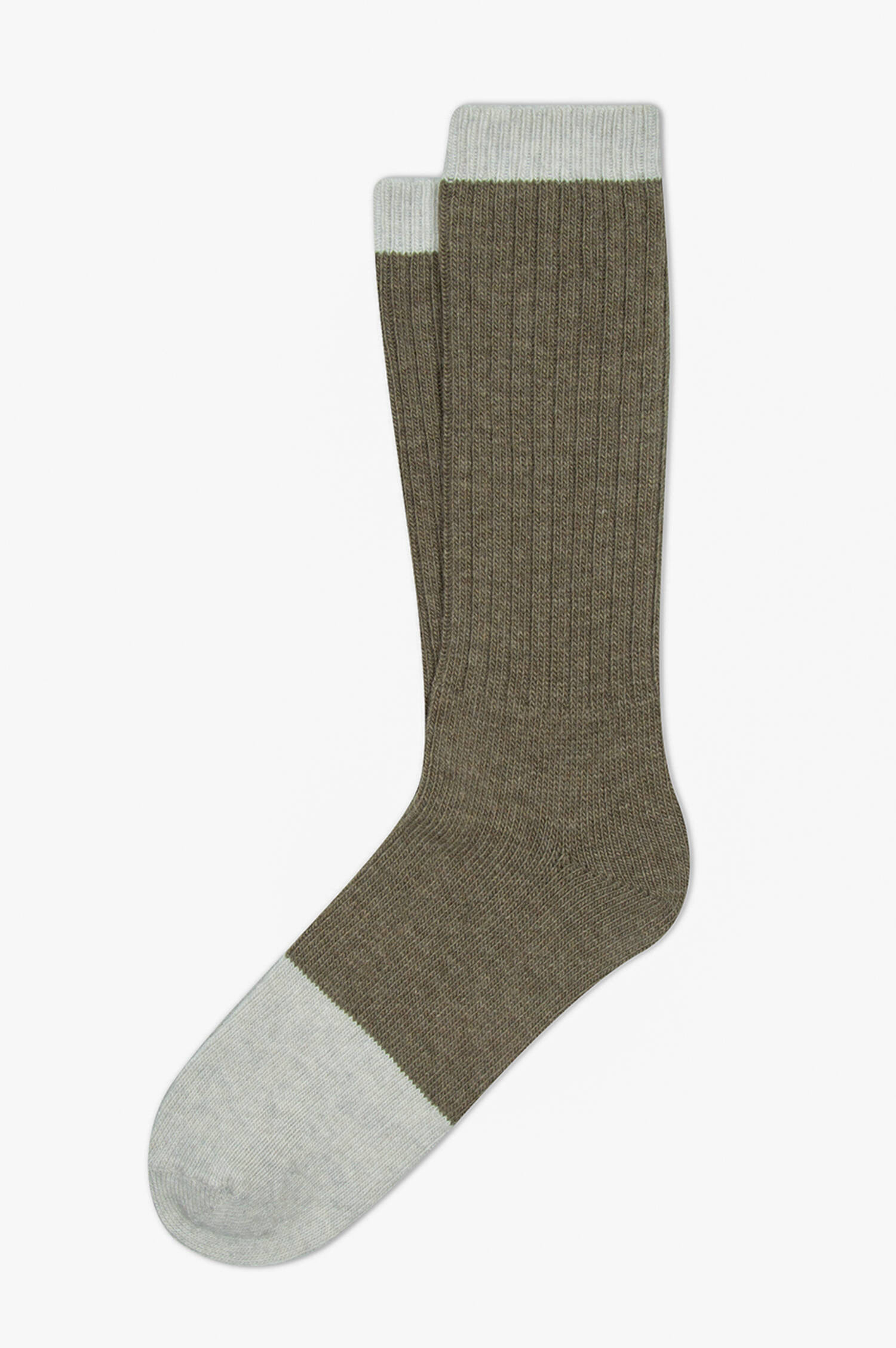 Socken SURREY in Oliv/Natur